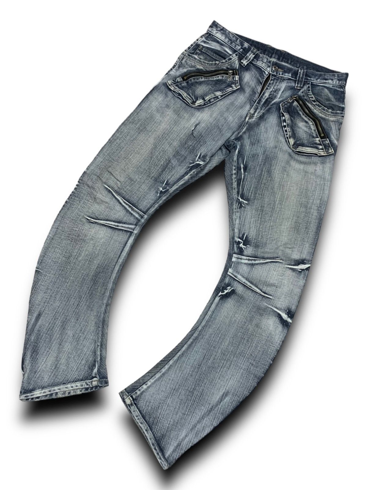 Japanese Brand × PPFM RARE DESIGN PPFM JAPANESE BRAND JEANS DENIM Size US 32 / EU 48 - 4 Thumbnail