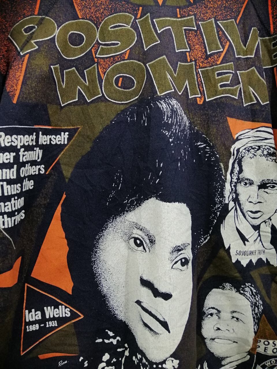 Vintage Vintage Ida Wells Positive Women Sweatshirt Fullprint Design Size XL / US 12-14 / IT 48-50 - 5 Thumbnail