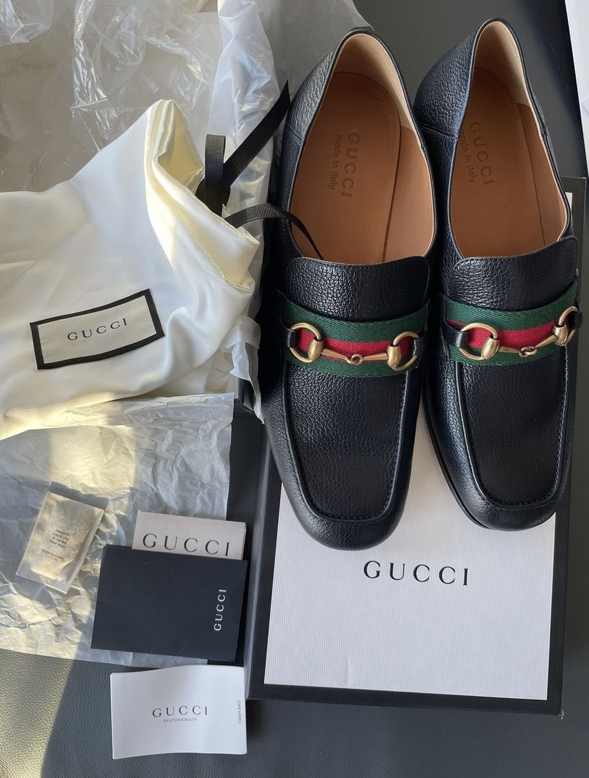 Gucci Super Runway Limited Edition Horsebit Leather Loafer Shoes Size US 9.5 / EU 42-43 - 2 Thumbnail