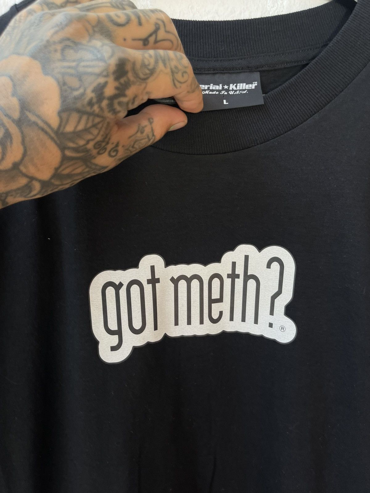 Vintage Vintage GOT METH Drug Shirt 4Gseller Size US L / EU 52-54 / 3 - 3 Thumbnail