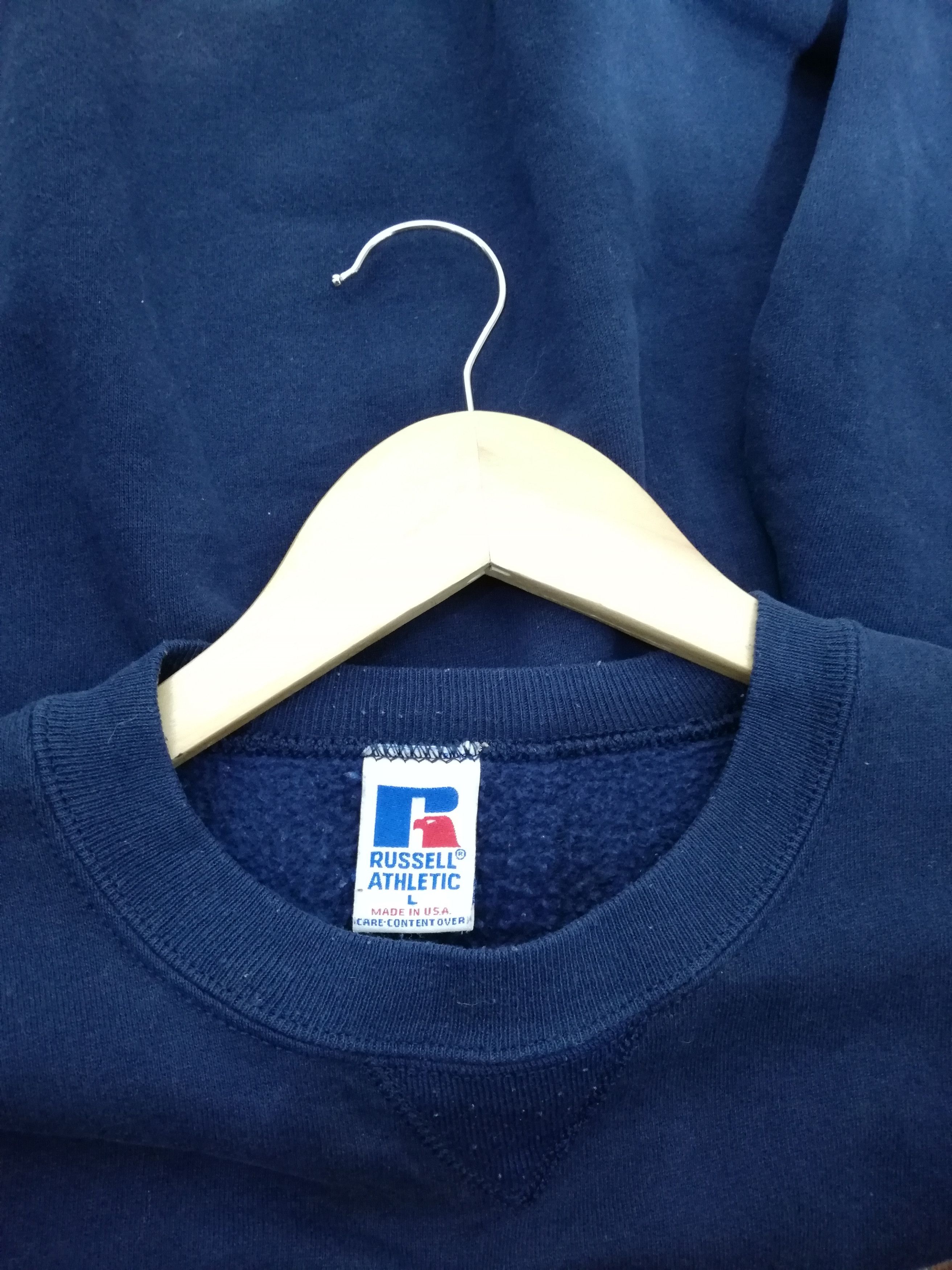 Russell Athletic × Vintage Vintage 80's Russell Athletic Plain Sweatshirt Size US L / EU 52-54 / 3 - 4 Thumbnail