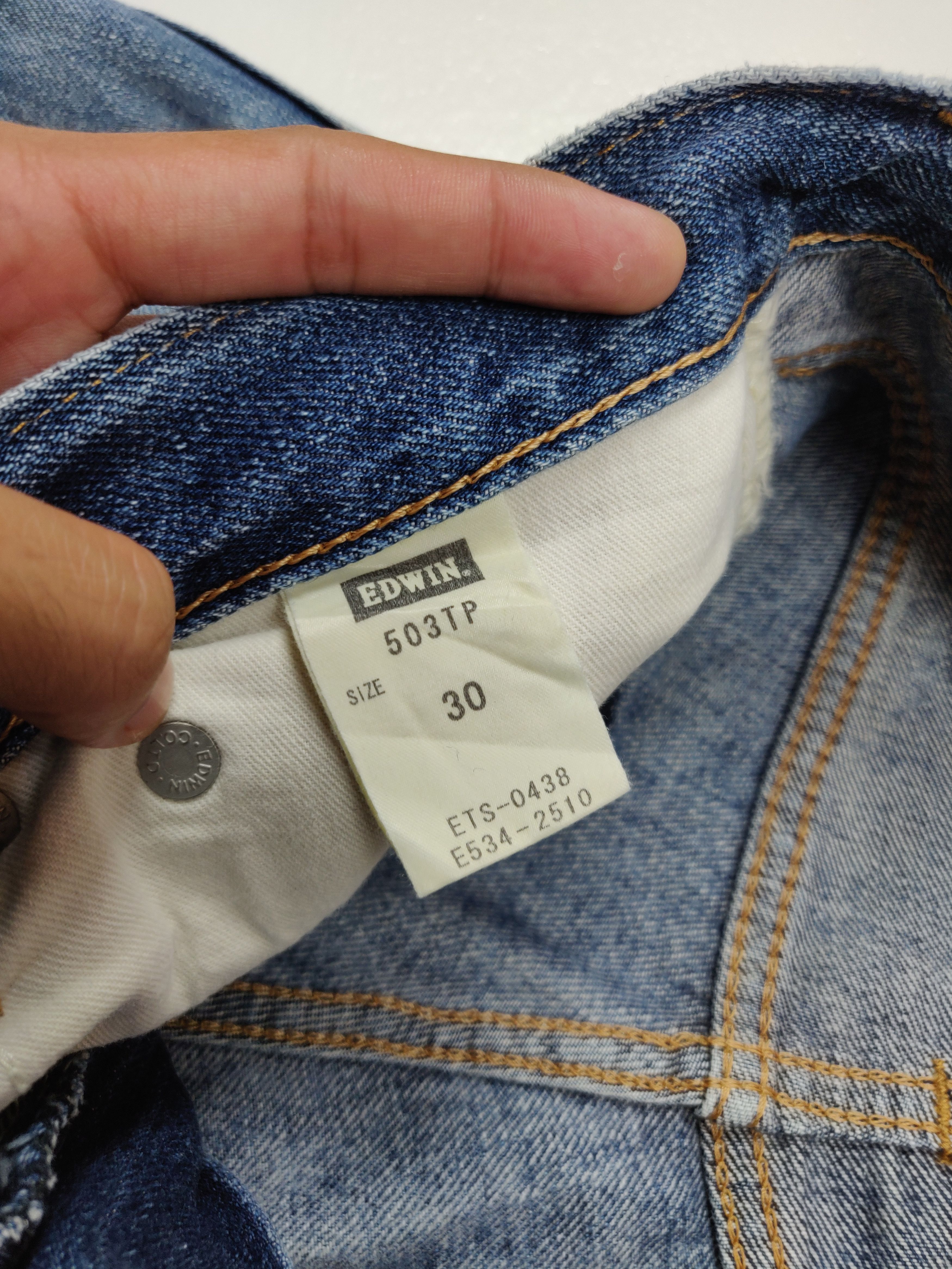 Edwin Vintage Edwin Japan Lot 503 Regular Denim Jeans Bottom Size US 33 - 7 Thumbnail