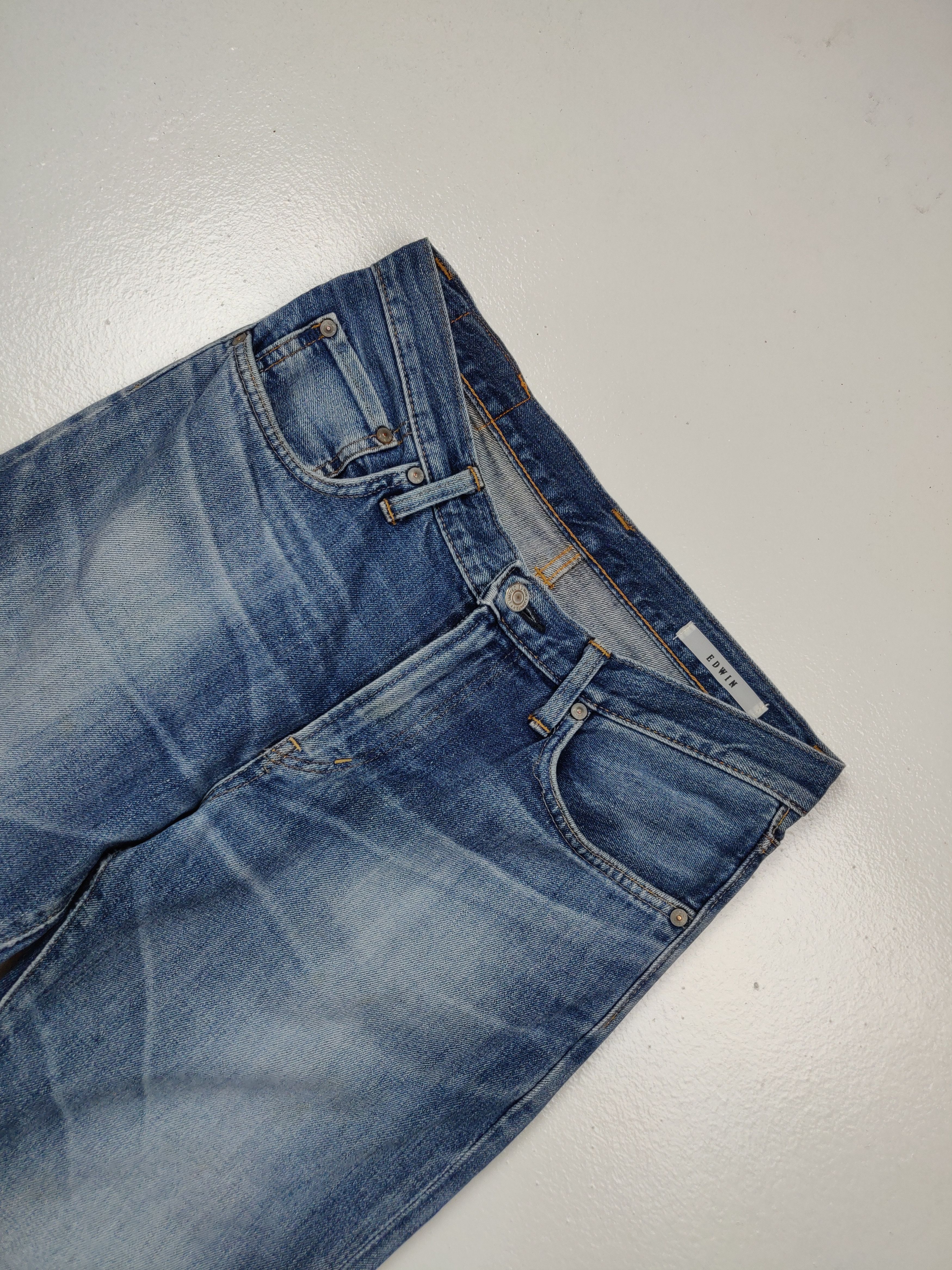 Edwin Vintage Edwin Japan Lot 503 Regular Denim Jeans Bottom Size US 33 - 3 Thumbnail