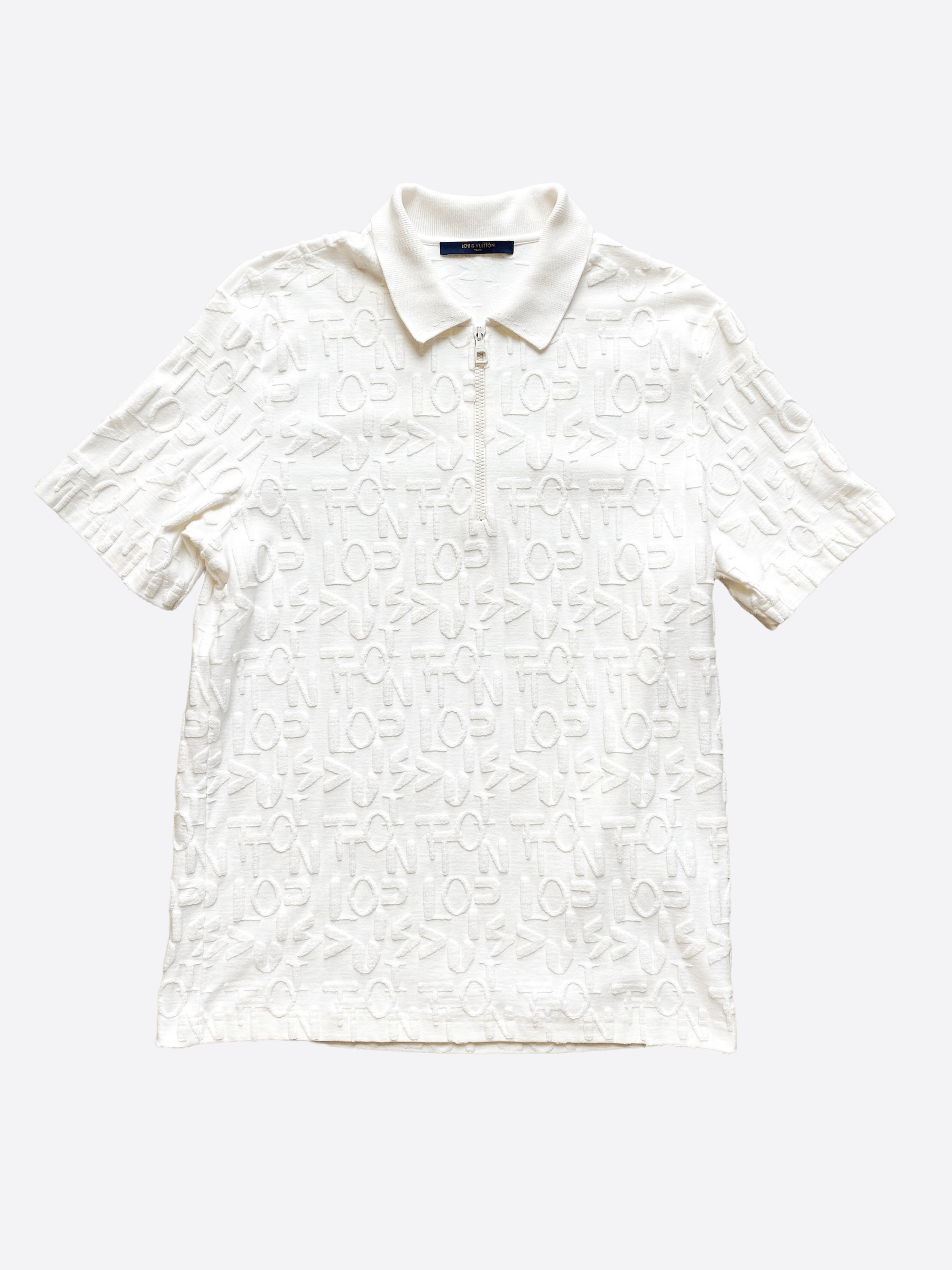 Louis Vuitton Men's White Cotton America's Cup Polo Shirt