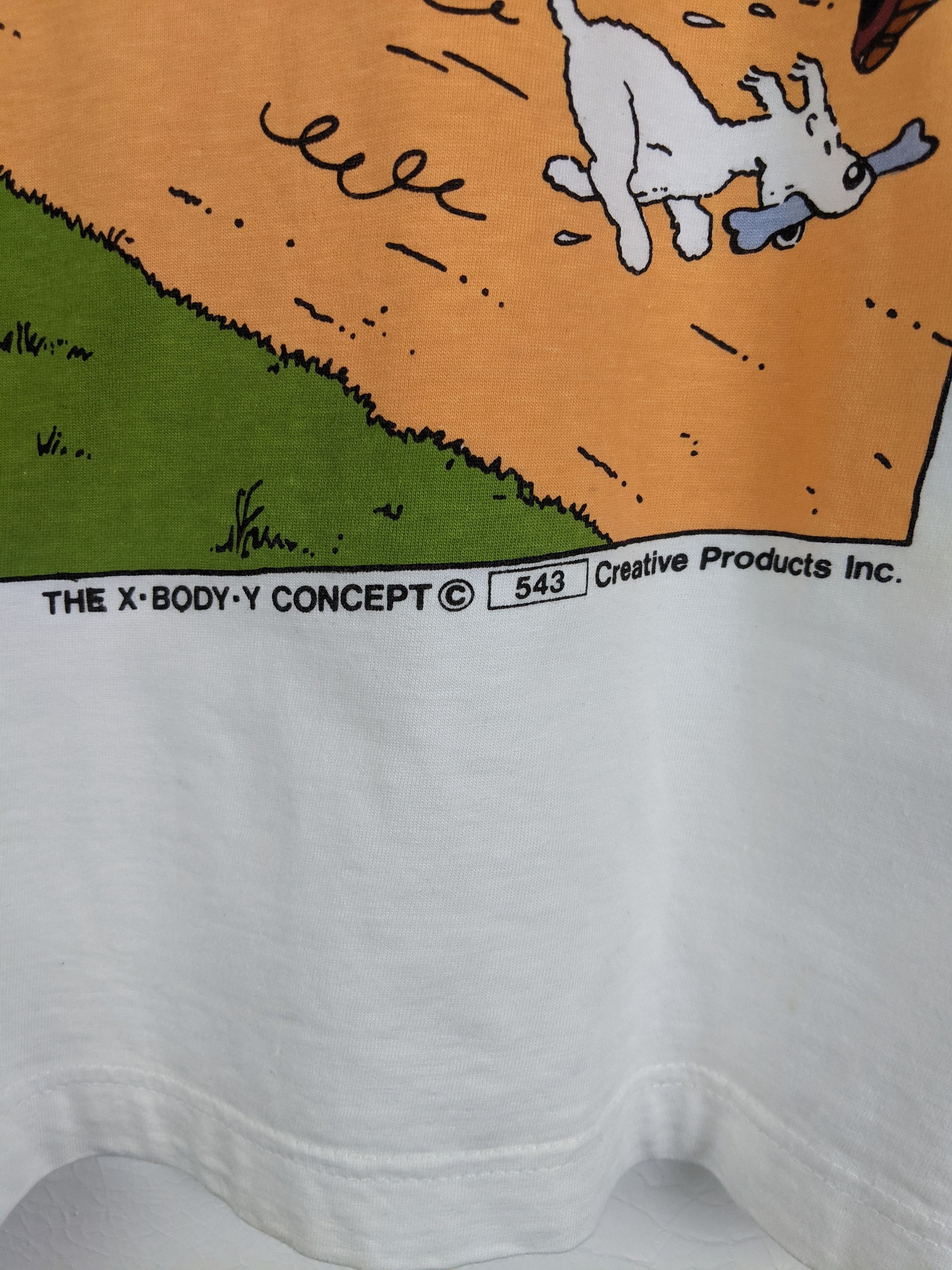 Vintage Vintage Tintin The Black Island shirt 90s Size US L / EU 52-54 / 3 - 5 Thumbnail