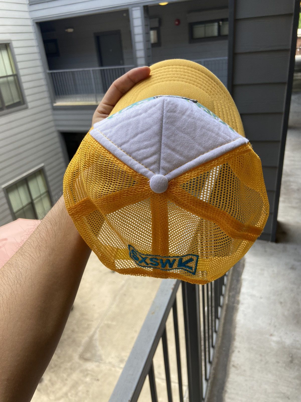A$AP Rocky × AWGE RARE Mercedes Benz SXSW AWGE Yellow Trucker Hat Yellow White Size ONE SIZE - 6 Thumbnail