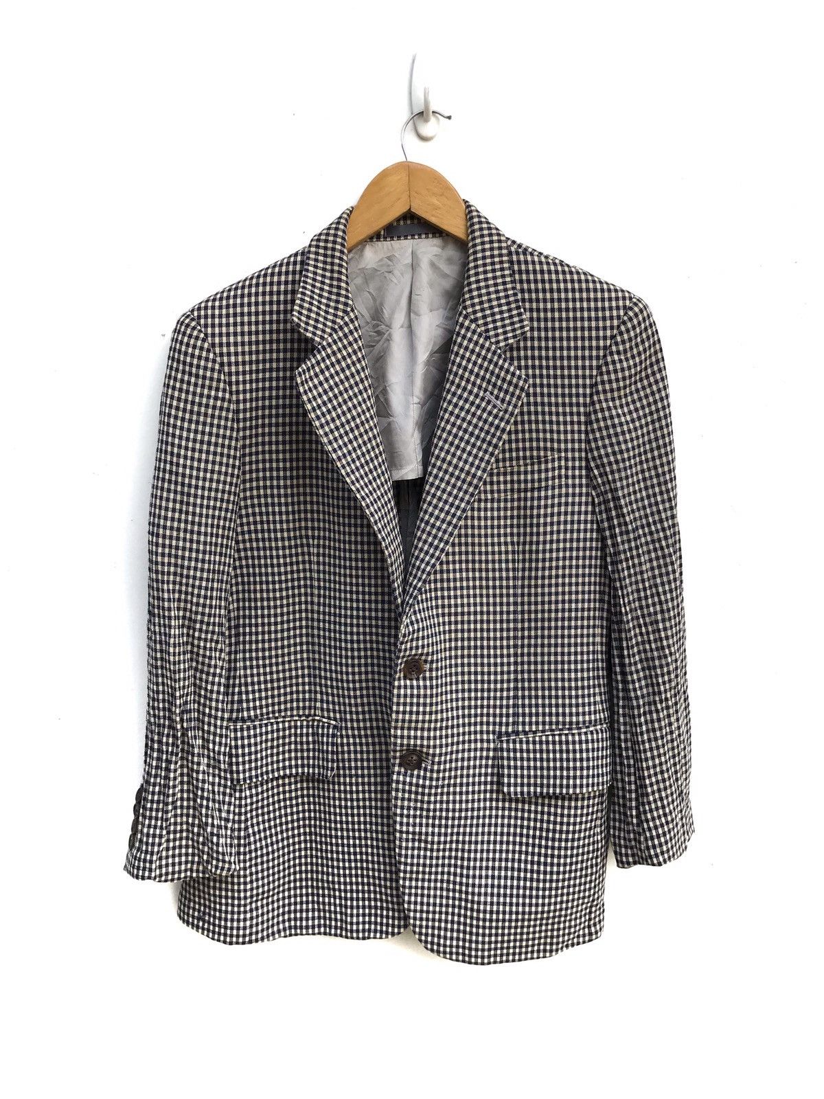Burberry Vintage Burberry’s Checked Light Blazer Jacket Size US M / EU 48-50 / 2 - 2 Thumbnail