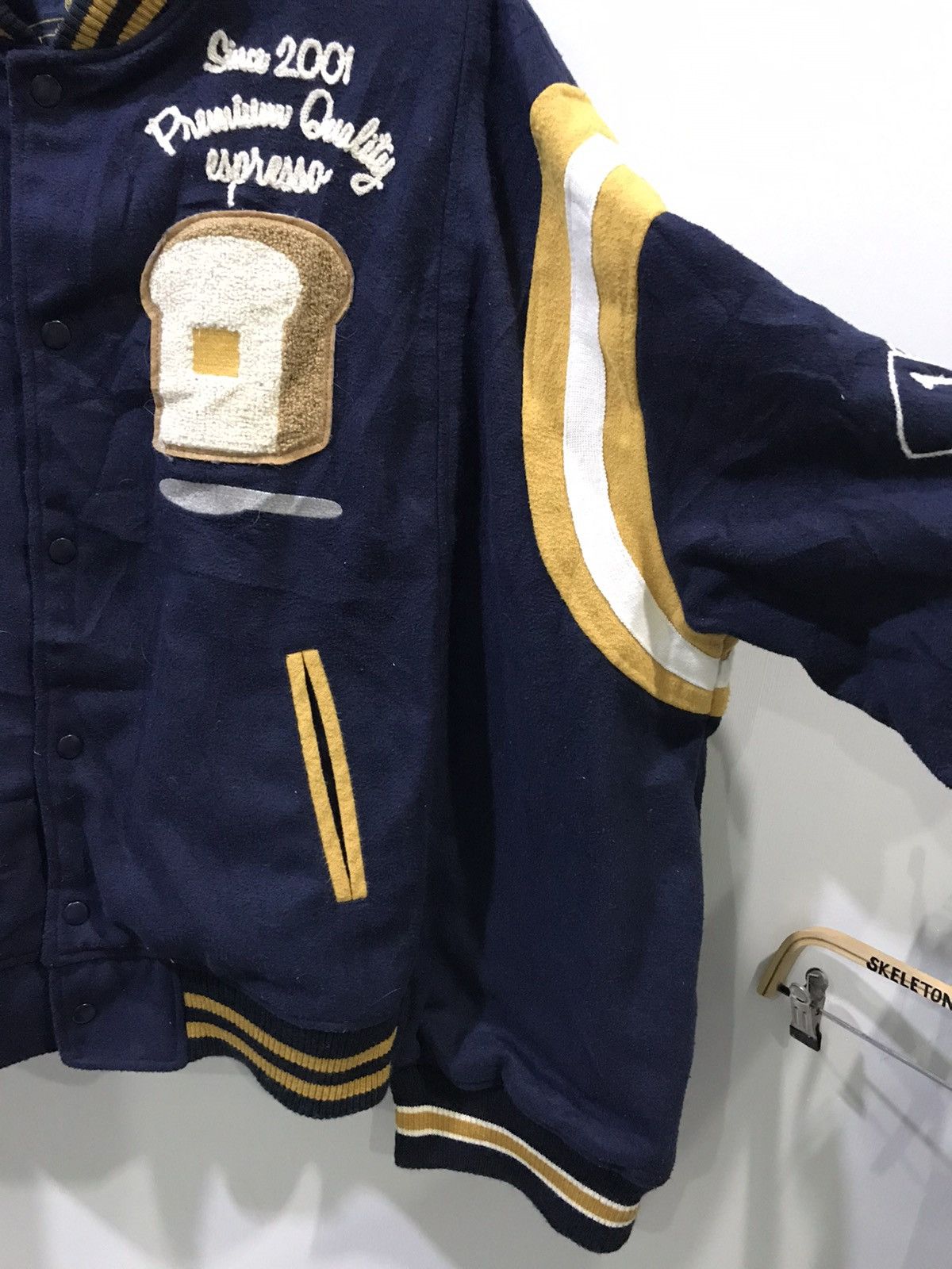 Japanese Brand RIVET & SURGE Japan Oversize Teddy Design Varsity Jacket Size US L / EU 52-54 / 3 - 5 Thumbnail