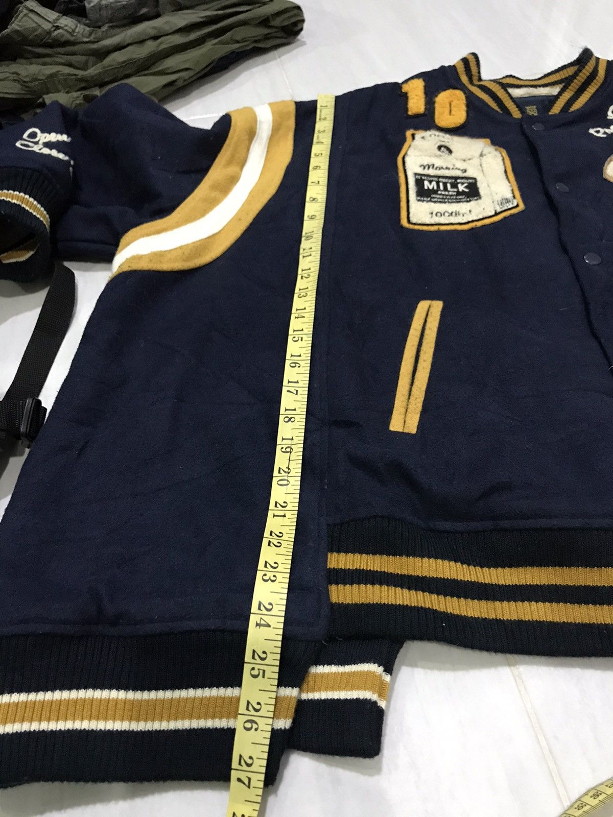 Japanese Brand RIVET & SURGE Japan Oversize Teddy Design Varsity Jacket Size US L / EU 52-54 / 3 - 14 Thumbnail