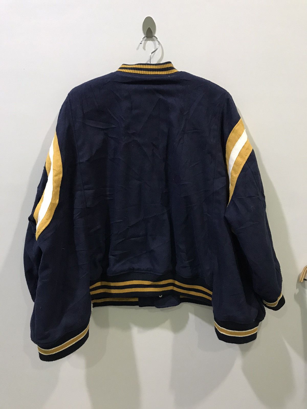 Japanese Brand RIVET & SURGE Japan Oversize Teddy Design Varsity Jacket Size US L / EU 52-54 / 3 - 11 Thumbnail