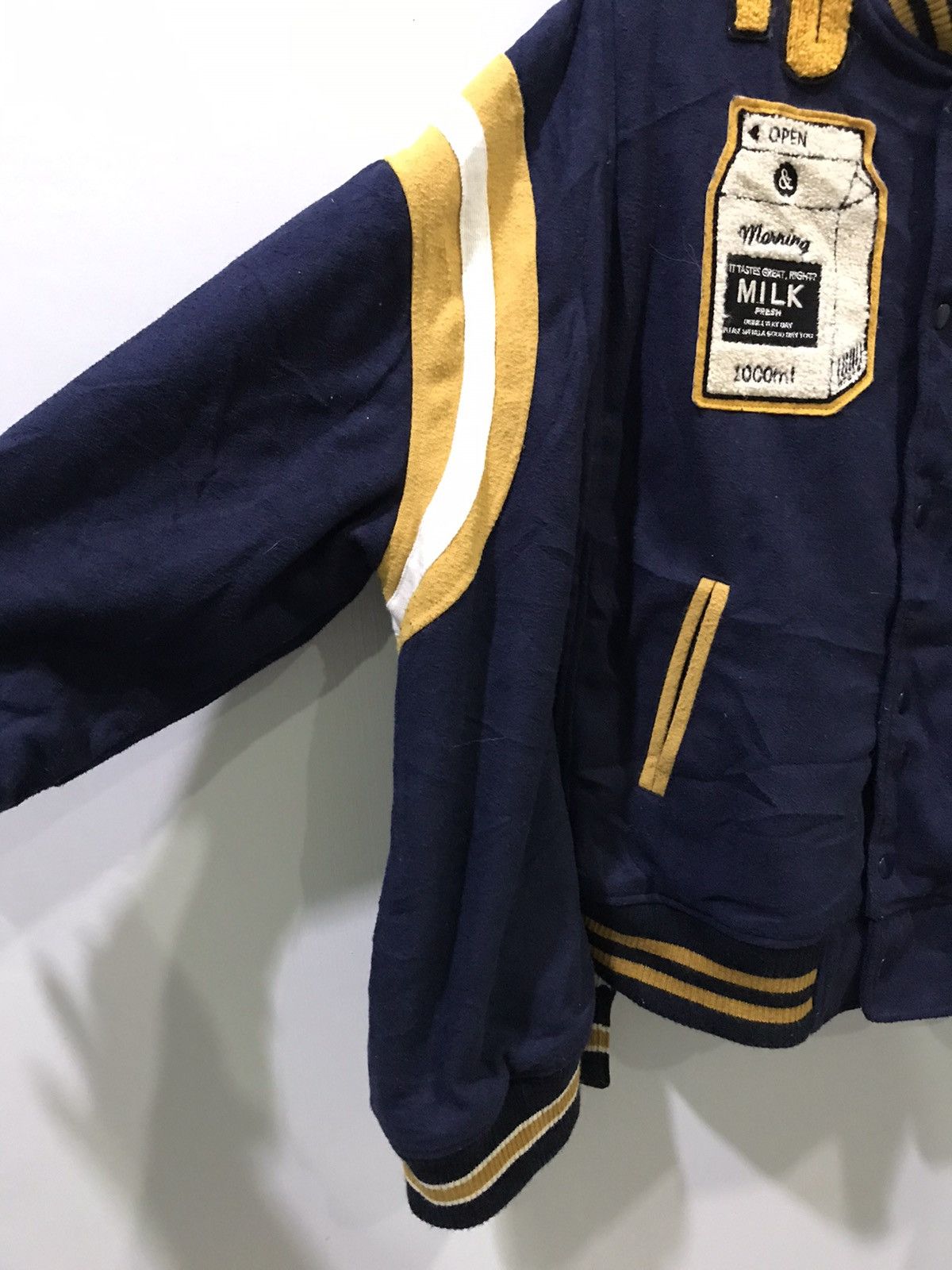 Japanese Brand RIVET & SURGE Japan Oversize Teddy Design Varsity Jacket Size US L / EU 52-54 / 3 - 4 Thumbnail