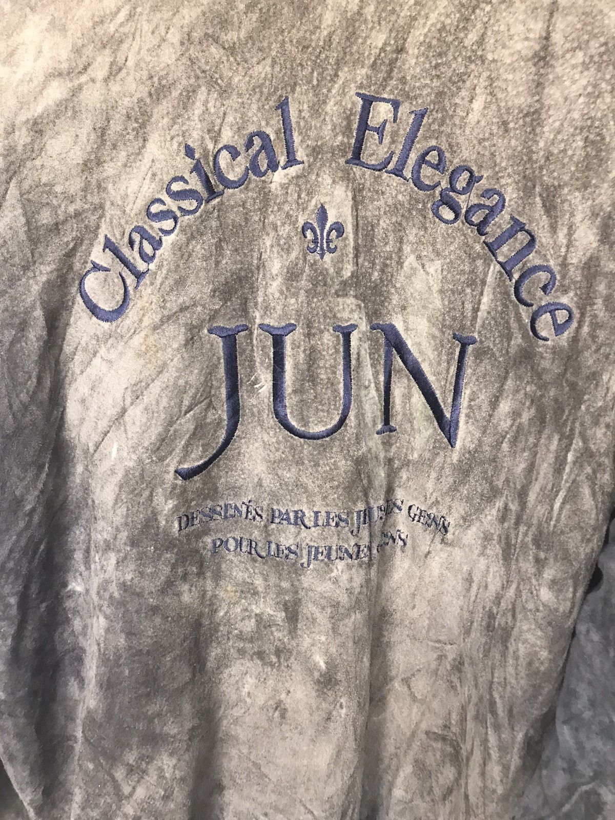 Japanese Brand × Vintage Vintage junmen zipper leather jacket back spellout Size US M / EU 48-50 / 2 - 8 Thumbnail