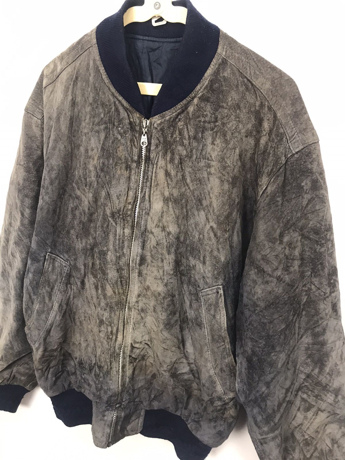 Japanese Brand × Vintage Vintage junmen zipper leather jacket back spellout Size US M / EU 48-50 / 2 - 7 Thumbnail