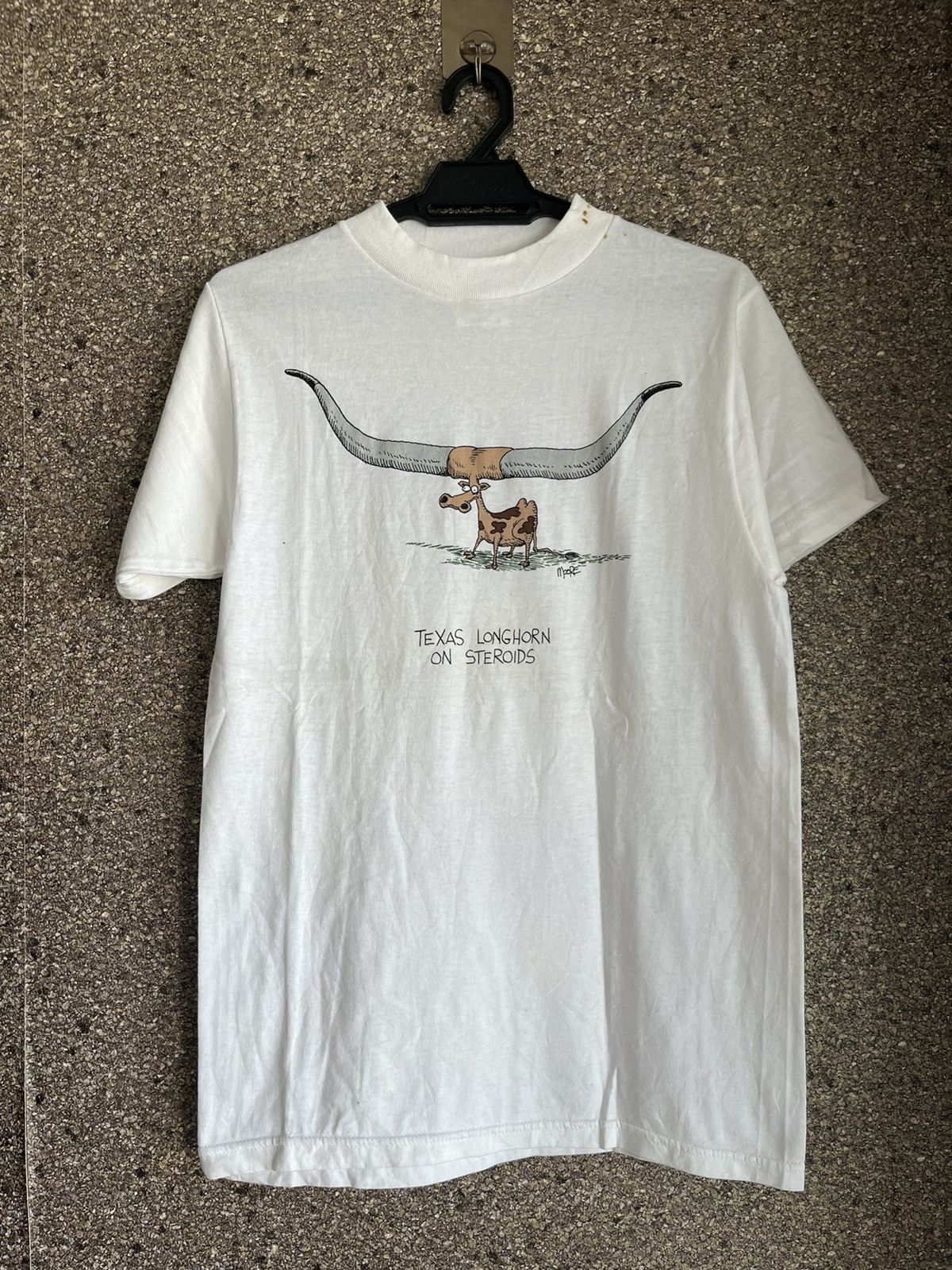 Image of Vintage Texas Longhorn Ft32 in White, Men's (Size Small)