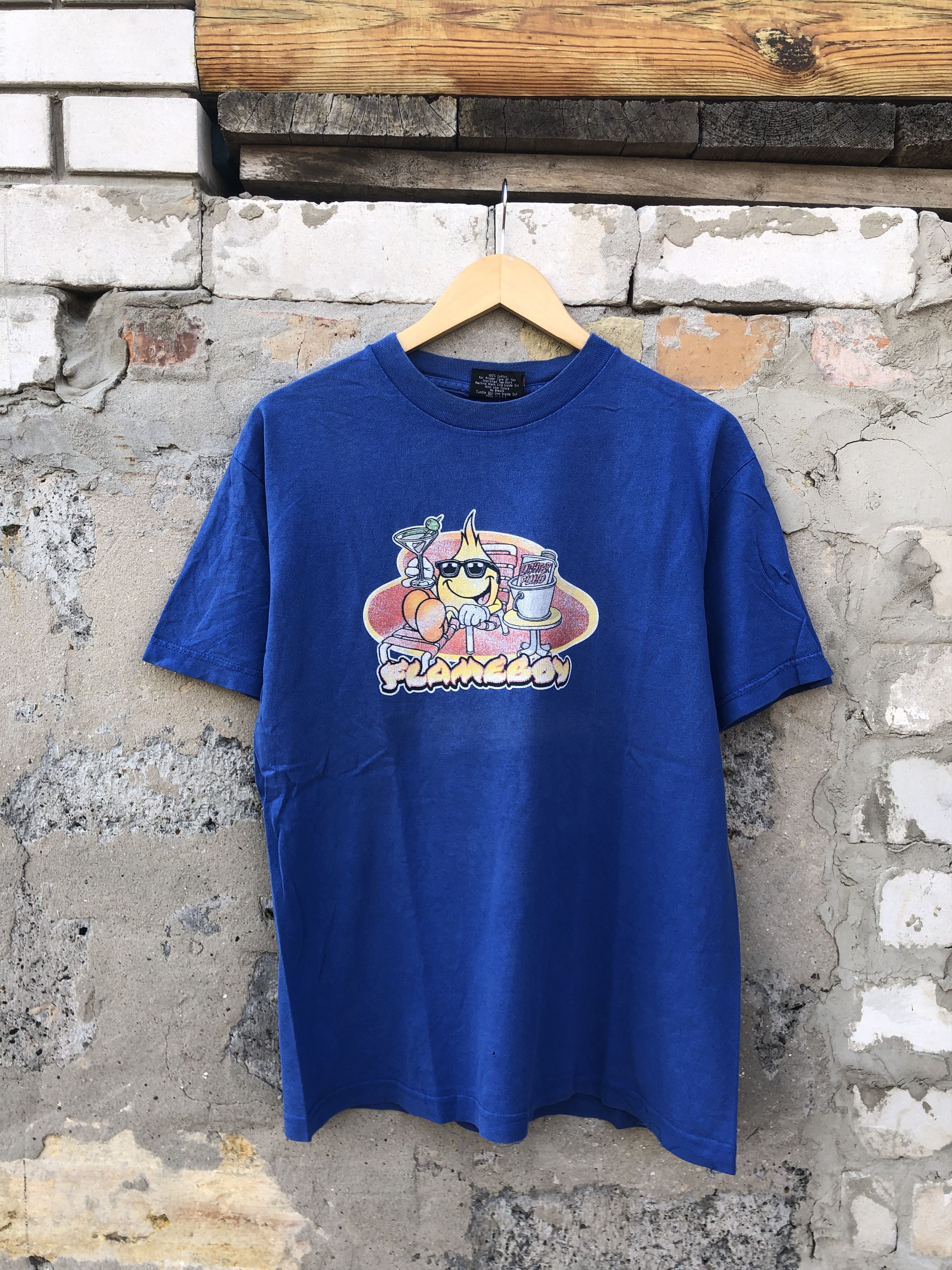 Hook-Ups Vintage 90s World Industries Skateboards Flameboy (Alien) Size US L / EU 52-54 / 3 - 2 Thumbnail