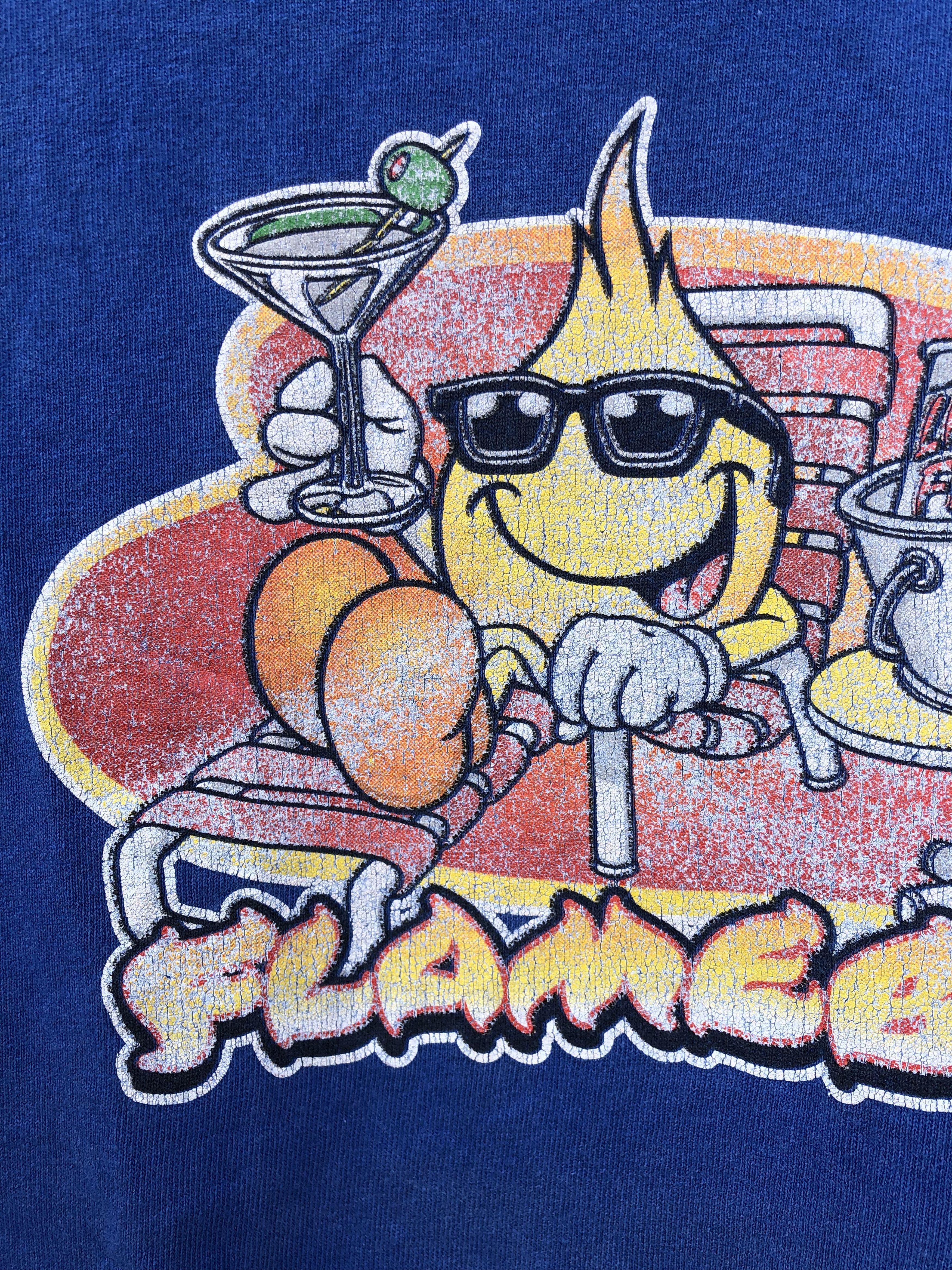 Hook-Ups Vintage 90s World Industries Skateboards Flameboy (Alien) Size US L / EU 52-54 / 3 - 8 Thumbnail