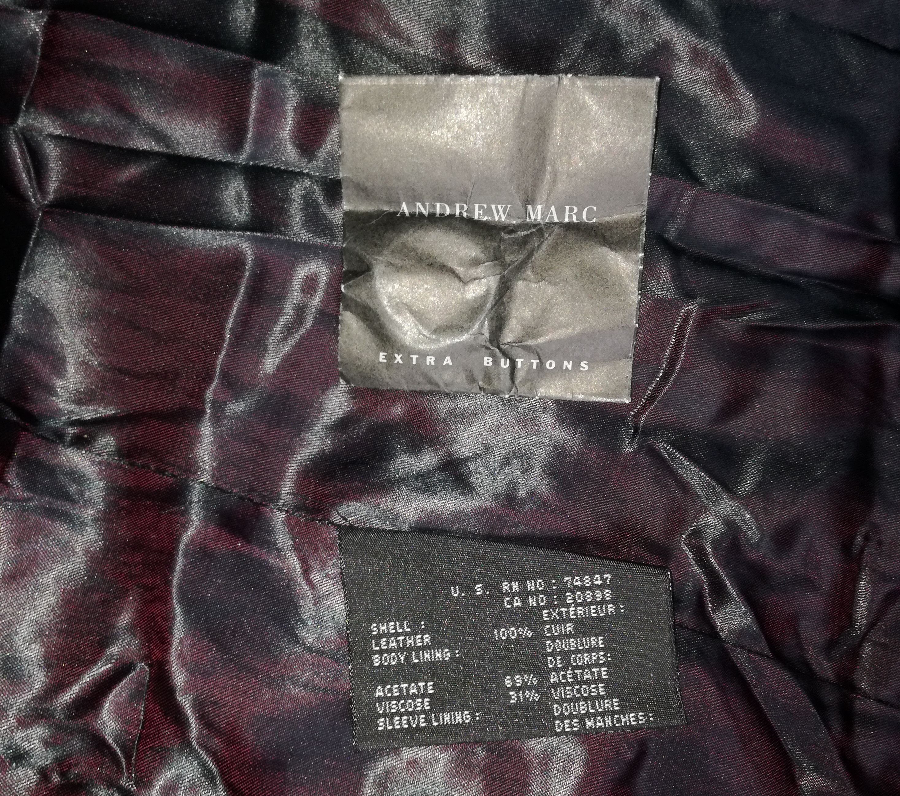 Andrew Marc Marc New York Vintage Dark Green Long Leather Coat Size US M / EU 48-50 / 2 - 10 Thumbnail