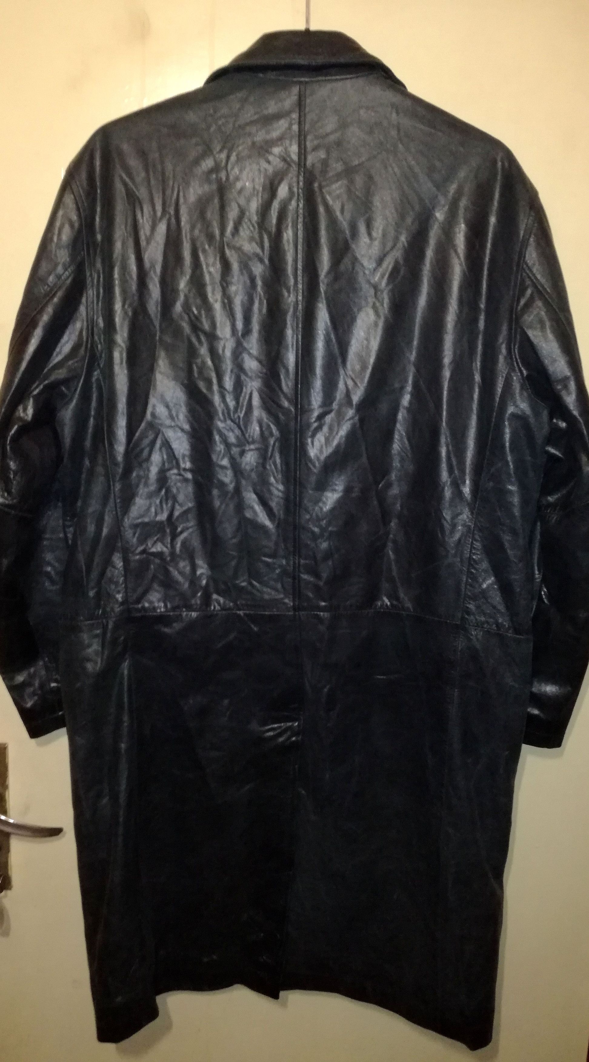 Andrew Marc Marc New York Vintage Dark Green Long Leather Coat Size US M / EU 48-50 / 2 - 12 Thumbnail