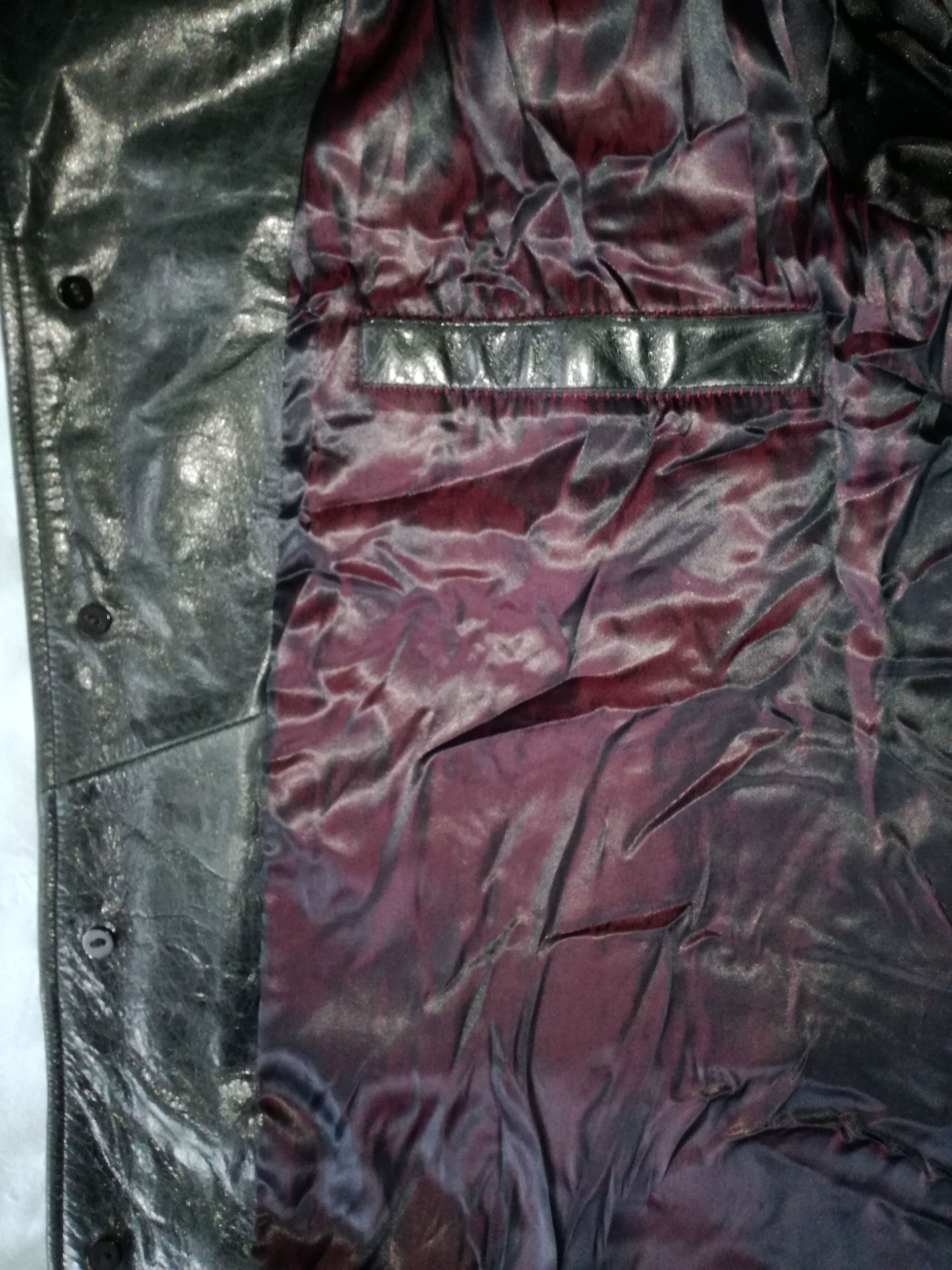Andrew Marc Marc New York Vintage Dark Green Long Leather Coat Size US M / EU 48-50 / 2 - 8 Thumbnail