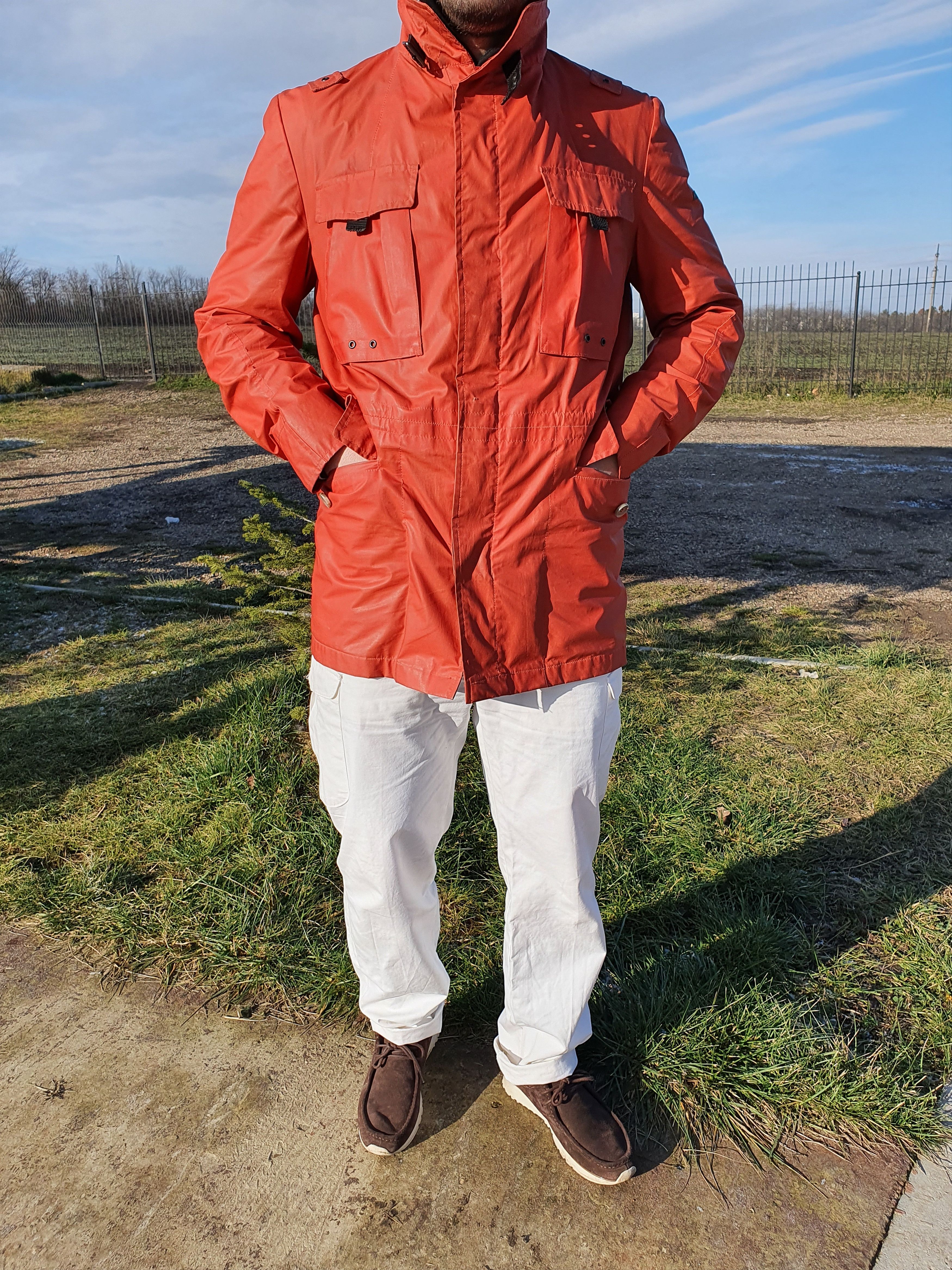 Other Rare SARTORIA Millerain Fabric WAXED Motorcycle Jacket Size US L / EU 52-54 / 3 - 23 Thumbnail