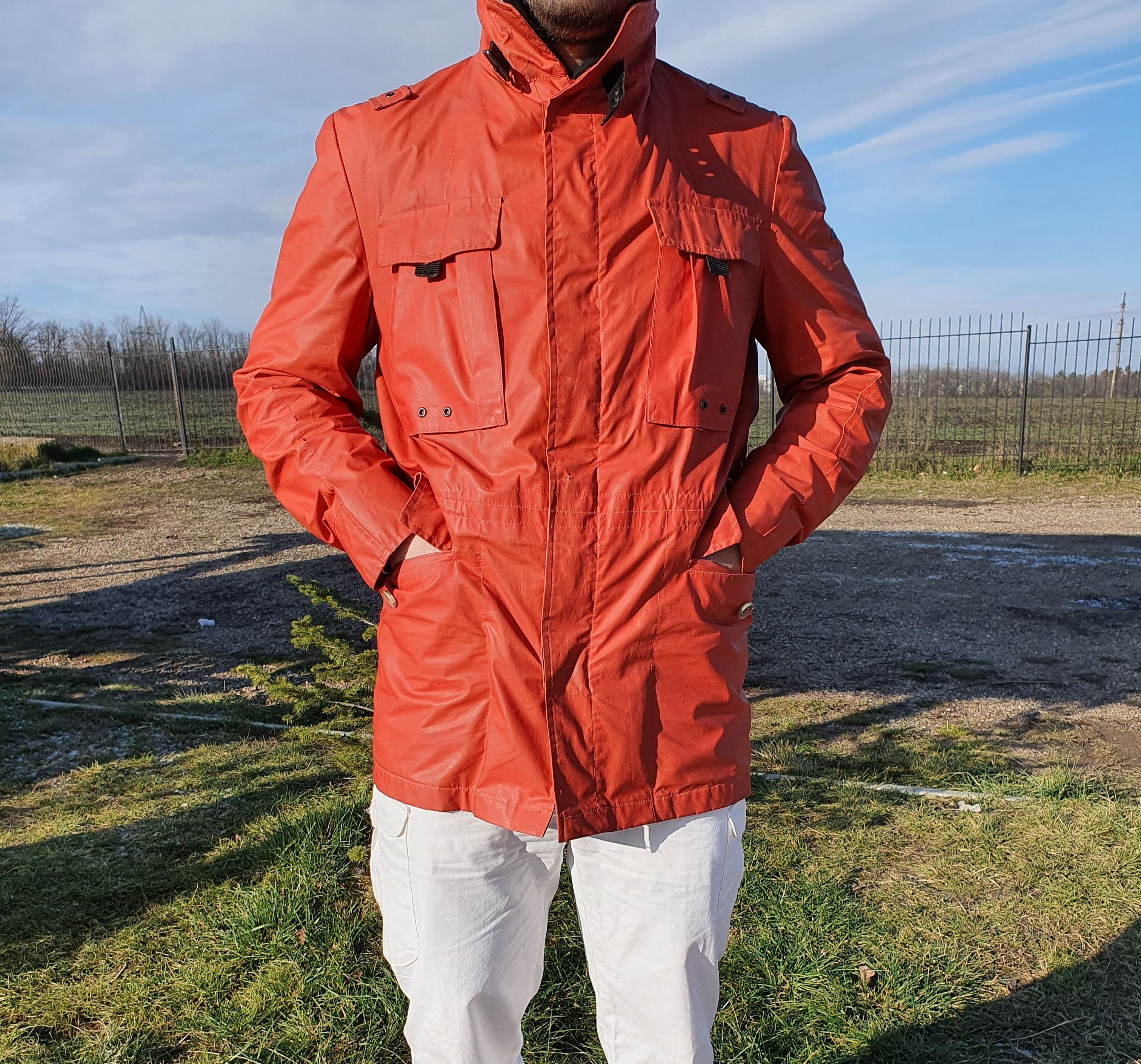 Other Rare SARTORIA Millerain Fabric WAXED Motorcycle Jacket Size US L / EU 52-54 / 3 - 4 Thumbnail