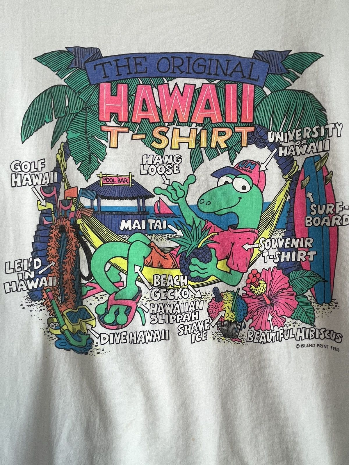 Vintage The original hawaii tshirt ft31 Size US XL / EU 56 / 4 - 2 Thumbnail