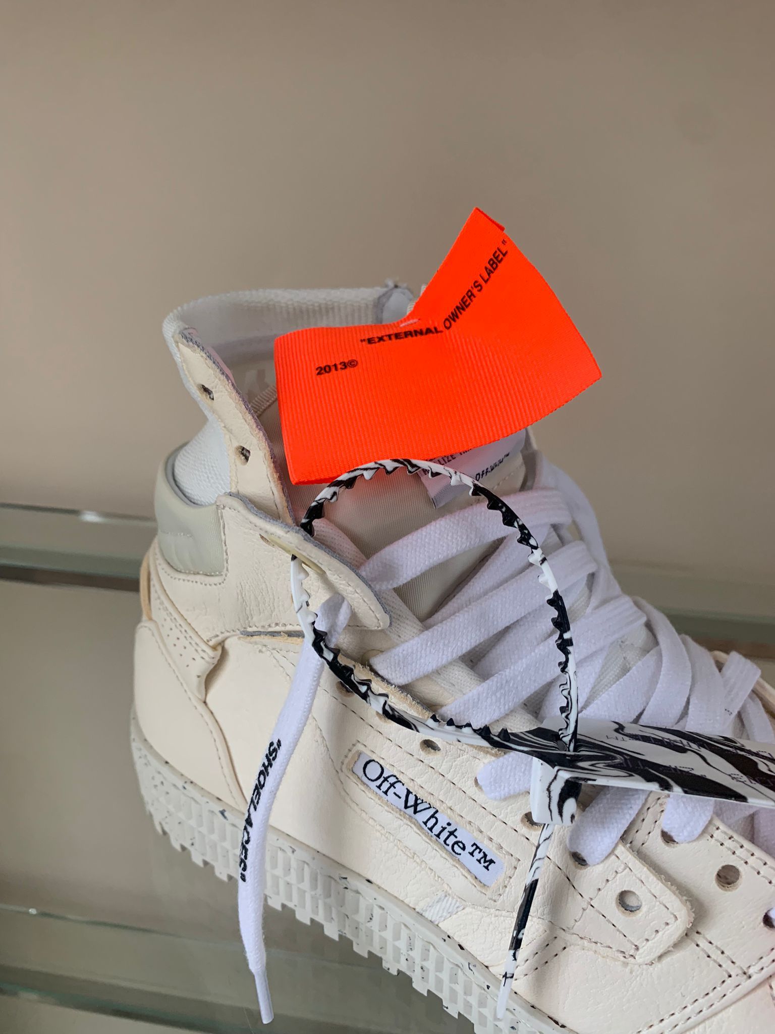 Off-White 3.0 Off Court Eco Leather High Top in Off White Size US 8 / EU 41 - 8 Thumbnail