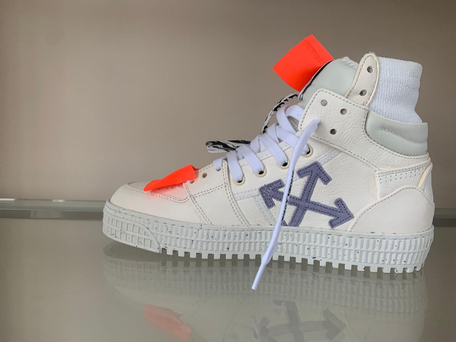 Off-White 3.0 Off Court Eco Leather High Top in Off White Size US 8 / EU 41 - 3 Thumbnail