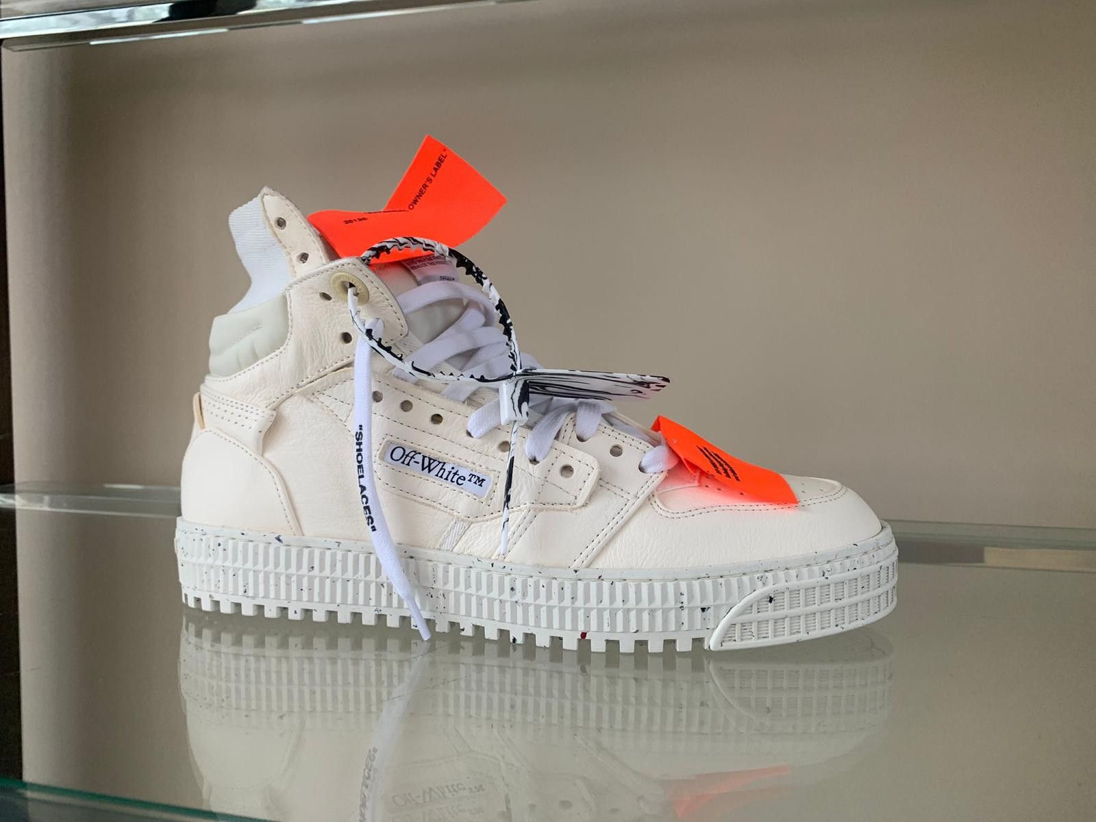 Off-White 3.0 Off Court Eco Leather High Top in Off White Size US 8 / EU 41 - 2 Thumbnail