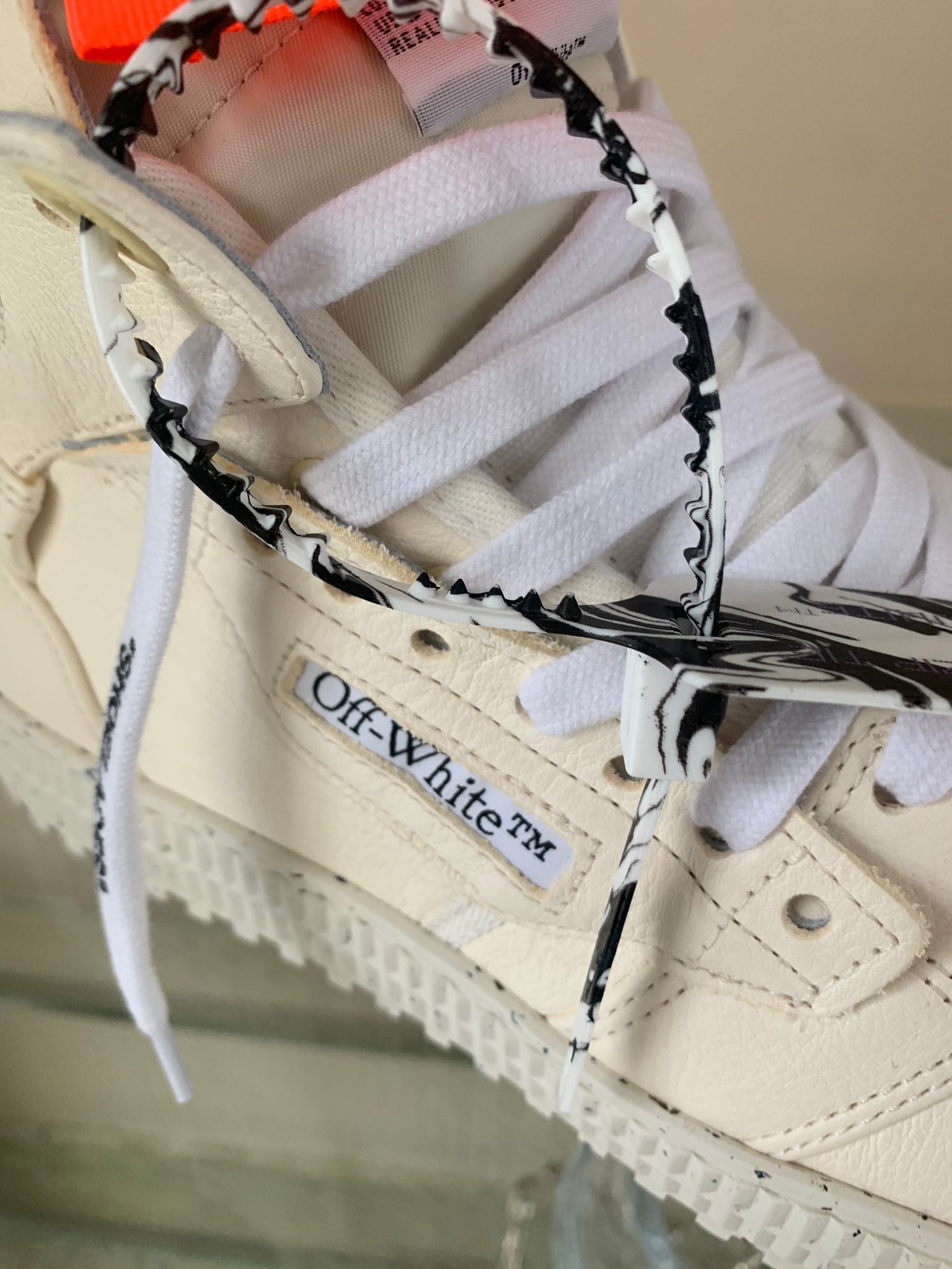 Off-White 3.0 Off Court Eco Leather High Top in Off White Size US 8 / EU 41 - 11 Thumbnail
