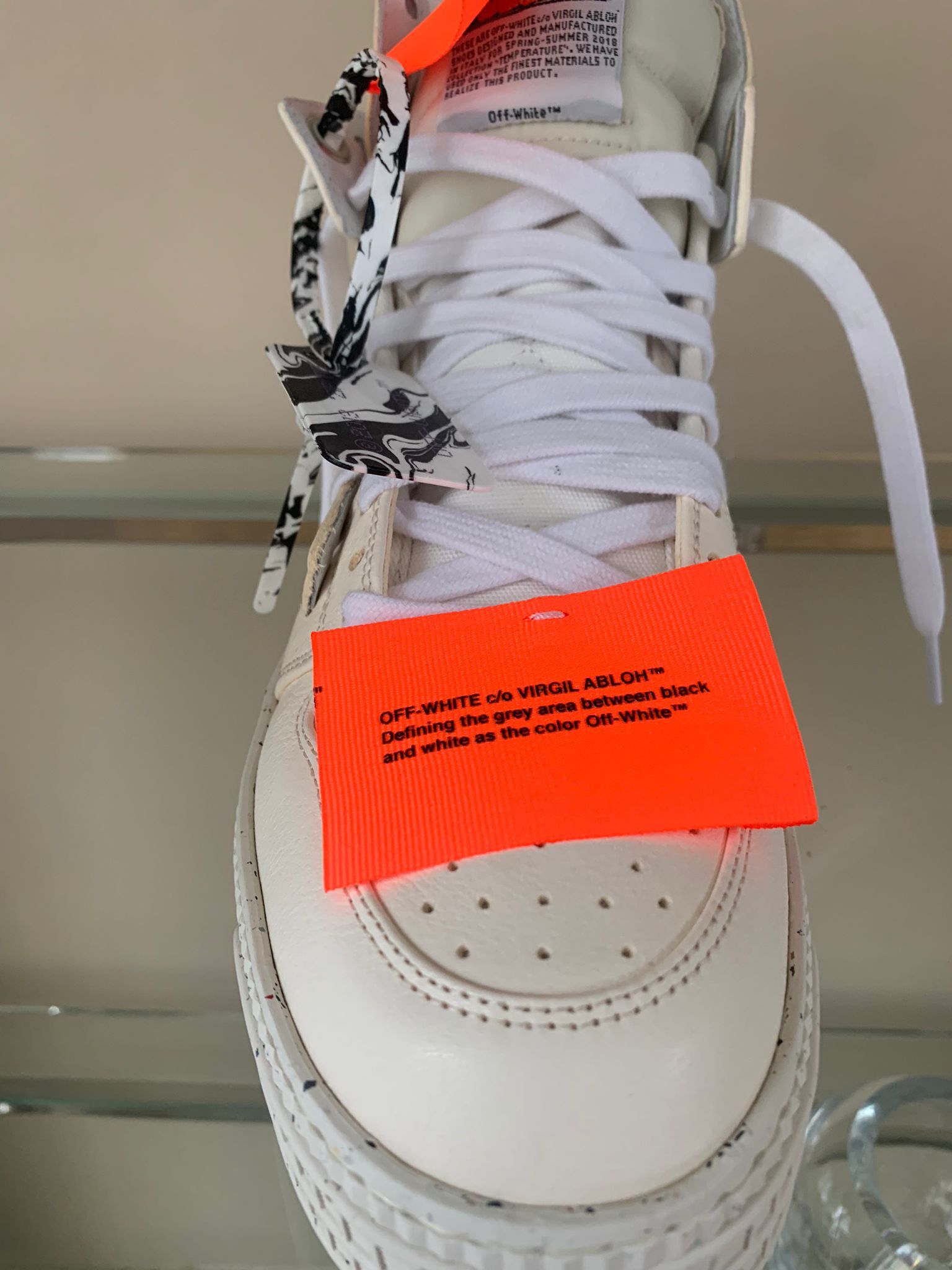 Off-White 3.0 Off Court Eco Leather High Top in Off White Size US 8 / EU 41 - 9 Thumbnail