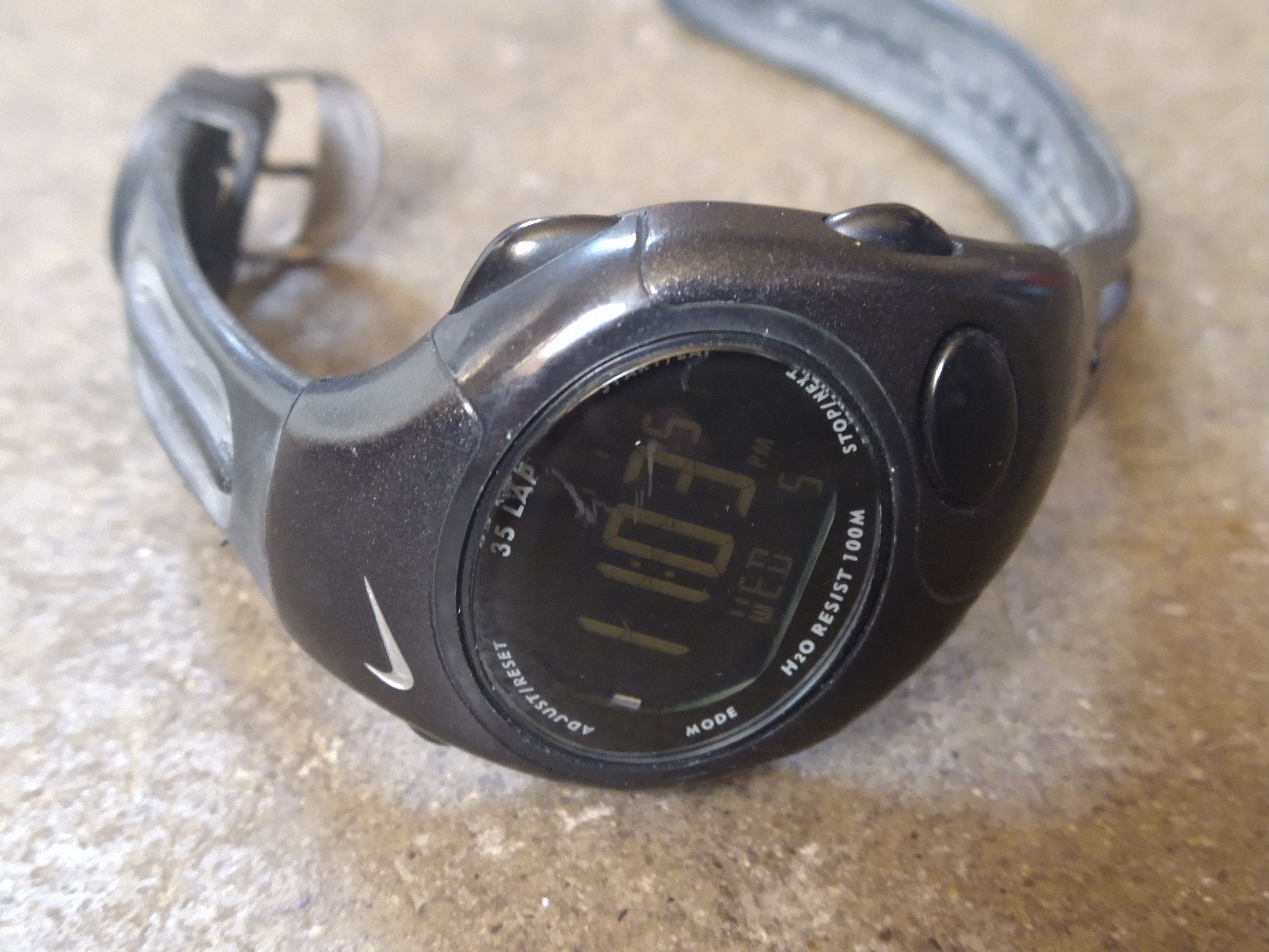 Nike Nike Watch Digital Sports Rubber Black Size ONE SIZE - 2 Thumbnail