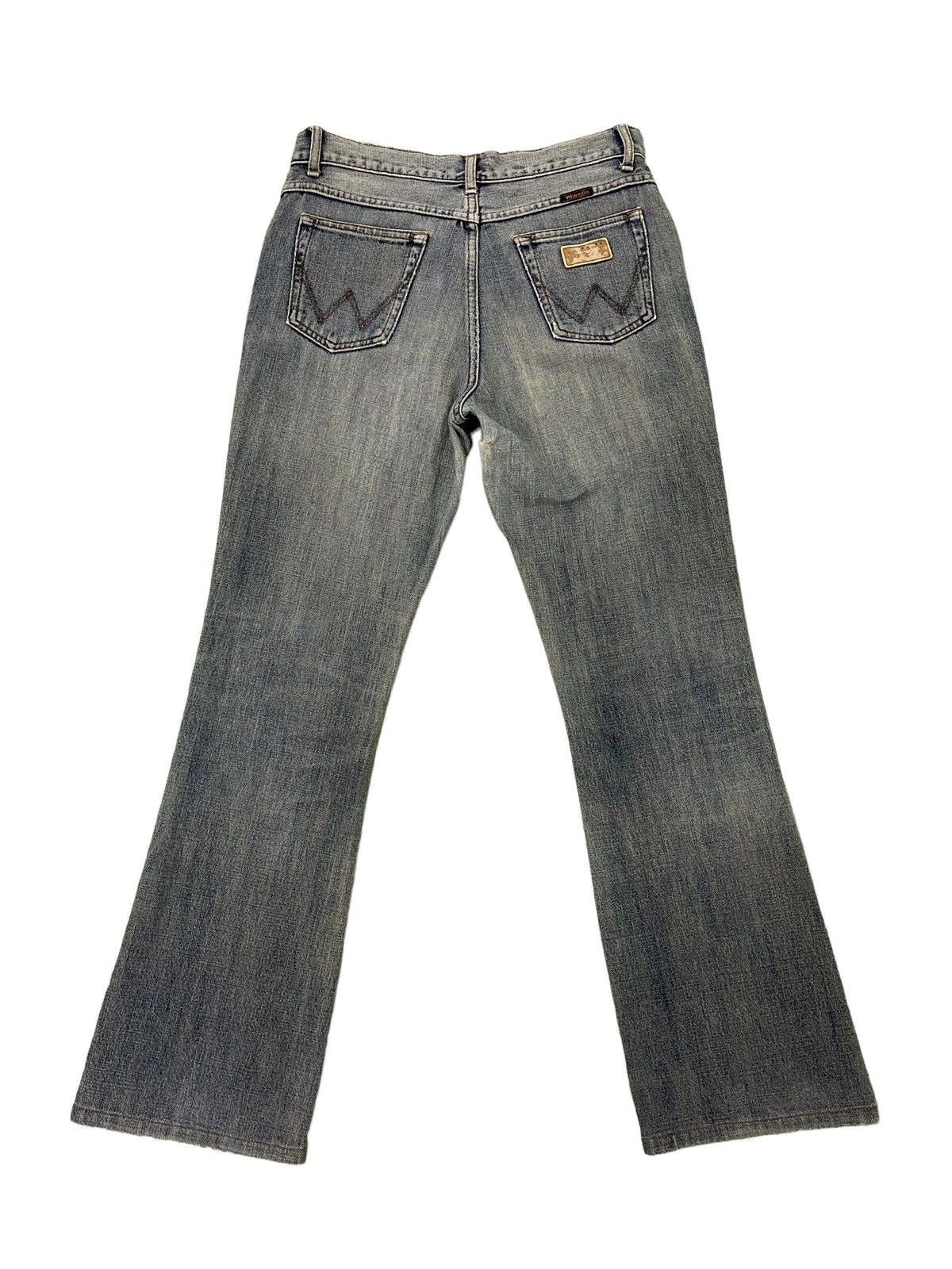 Japanese Brand Flare Jeans Vtg Wrangler Denim Boot Cut 3🟦5 Size US 31 - 11 Thumbnail