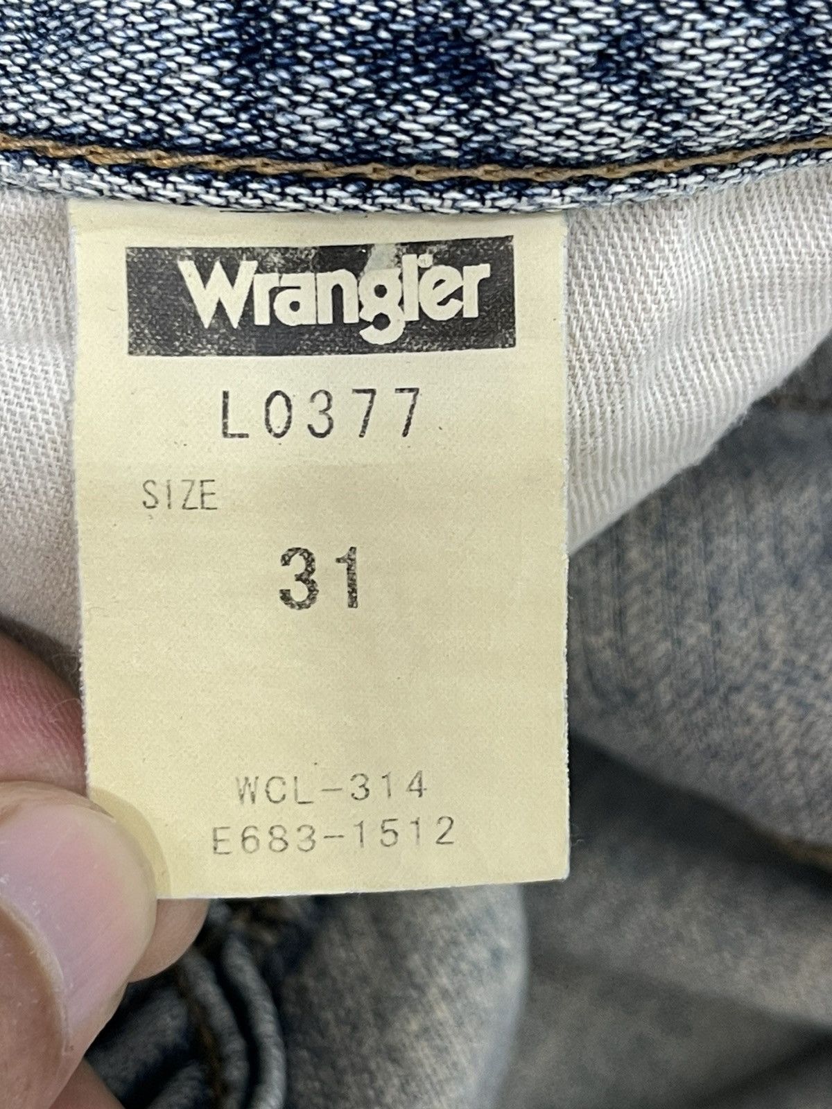 Japanese Brand Flare Jeans Vtg Wrangler Denim Boot Cut 3🟦5 Size US 31 - 22 Thumbnail