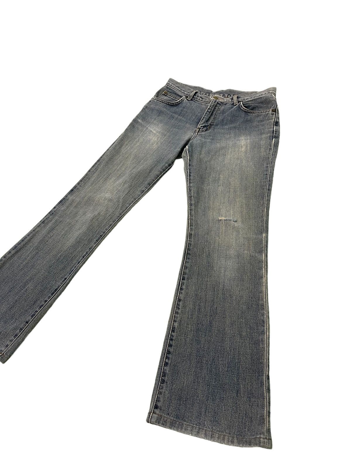 Japanese Brand Flare Jeans Vtg Wrangler Denim Boot Cut 3🟦5 Size US 31 - 3 Thumbnail