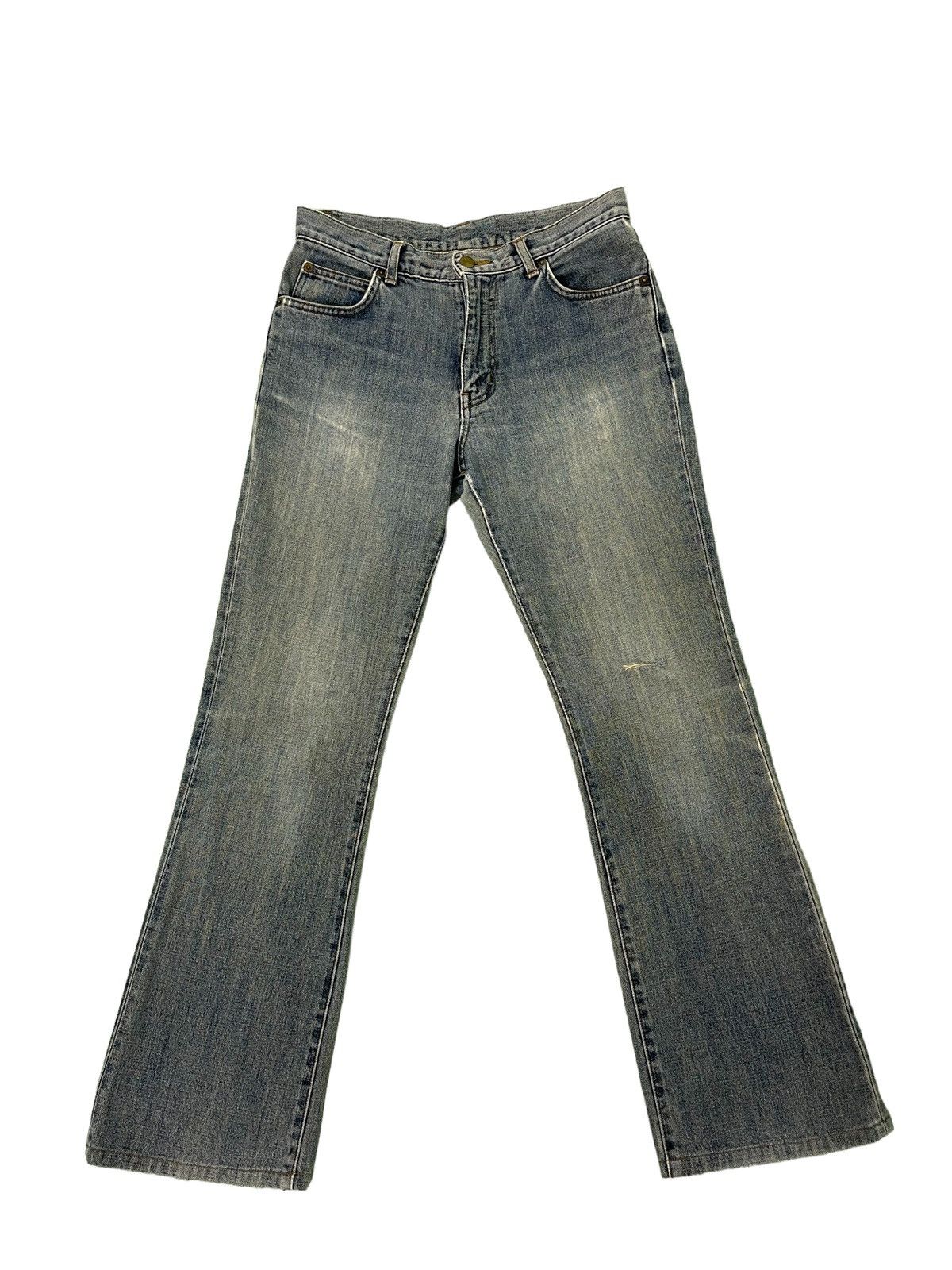 Japanese Brand Flare Jeans Vtg Wrangler Denim Boot Cut 3🟦5 Size US 31 - 2 Thumbnail