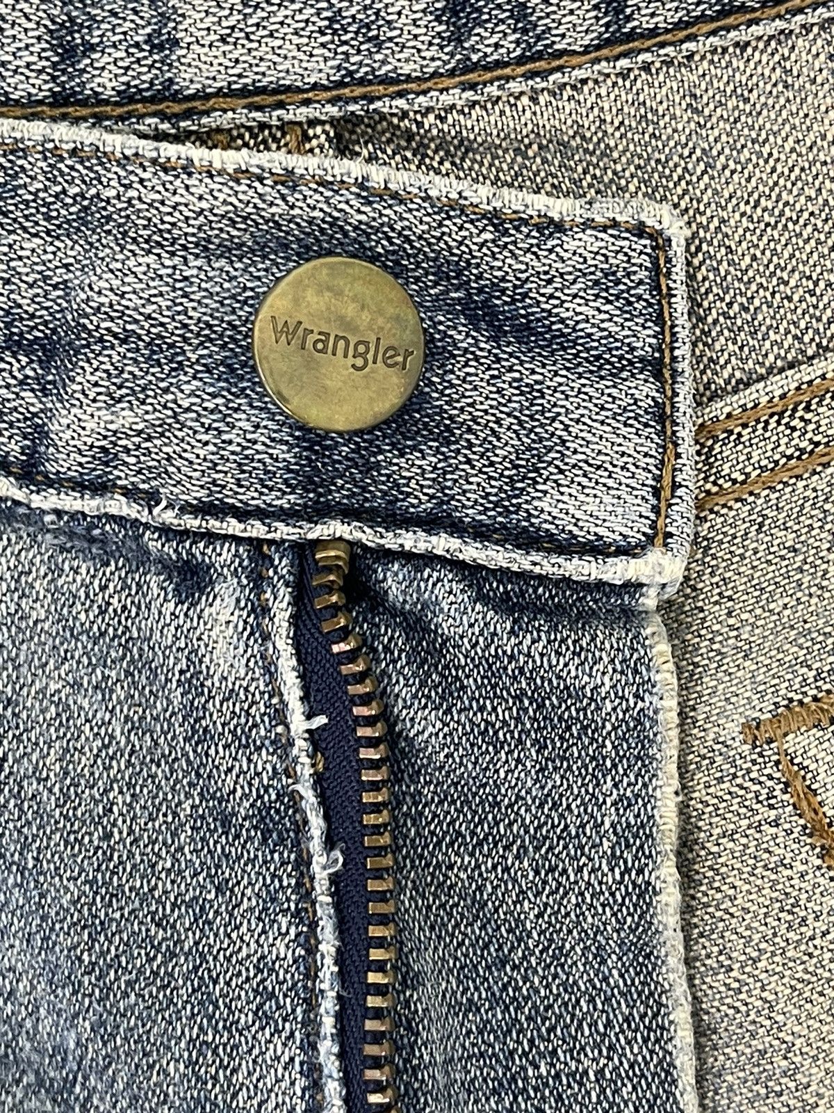 Japanese Brand Flare Jeans Vtg Wrangler Denim Boot Cut 3🟦5 Size US 31 - 21 Thumbnail
