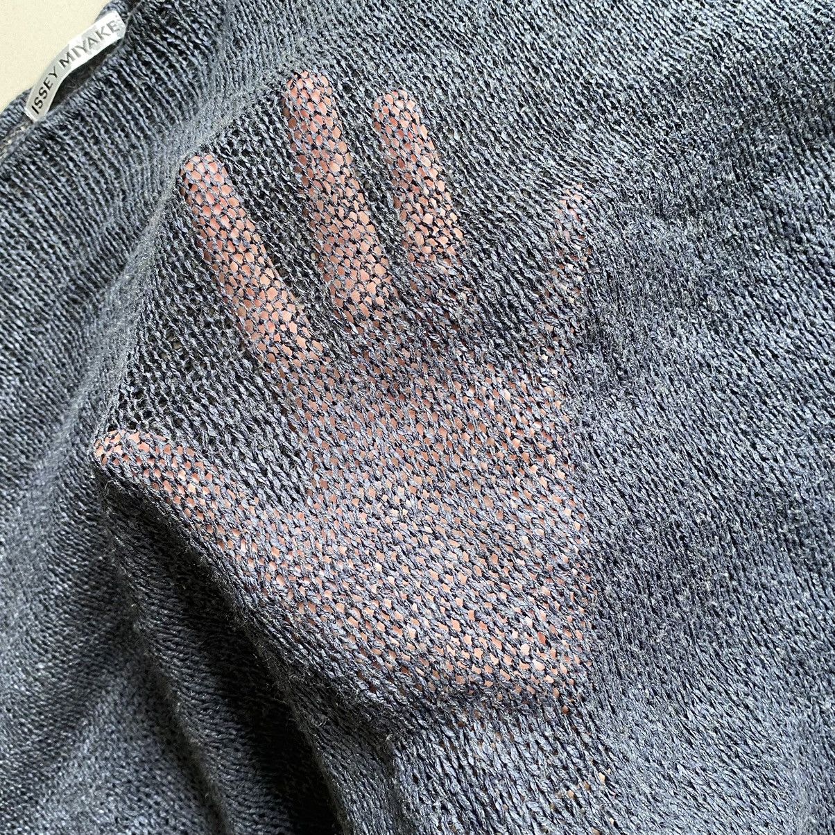 Issey Miyake Vintage SS02 Knit Net Cropped Oversized Blouse Size M / US 6-8 / IT 42-44 - 5 Thumbnail