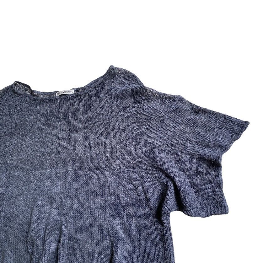 Issey Miyake Vintage SS02 Knit Net Cropped Oversized Blouse Size M / US 6-8 / IT 42-44 - 2 Thumbnail