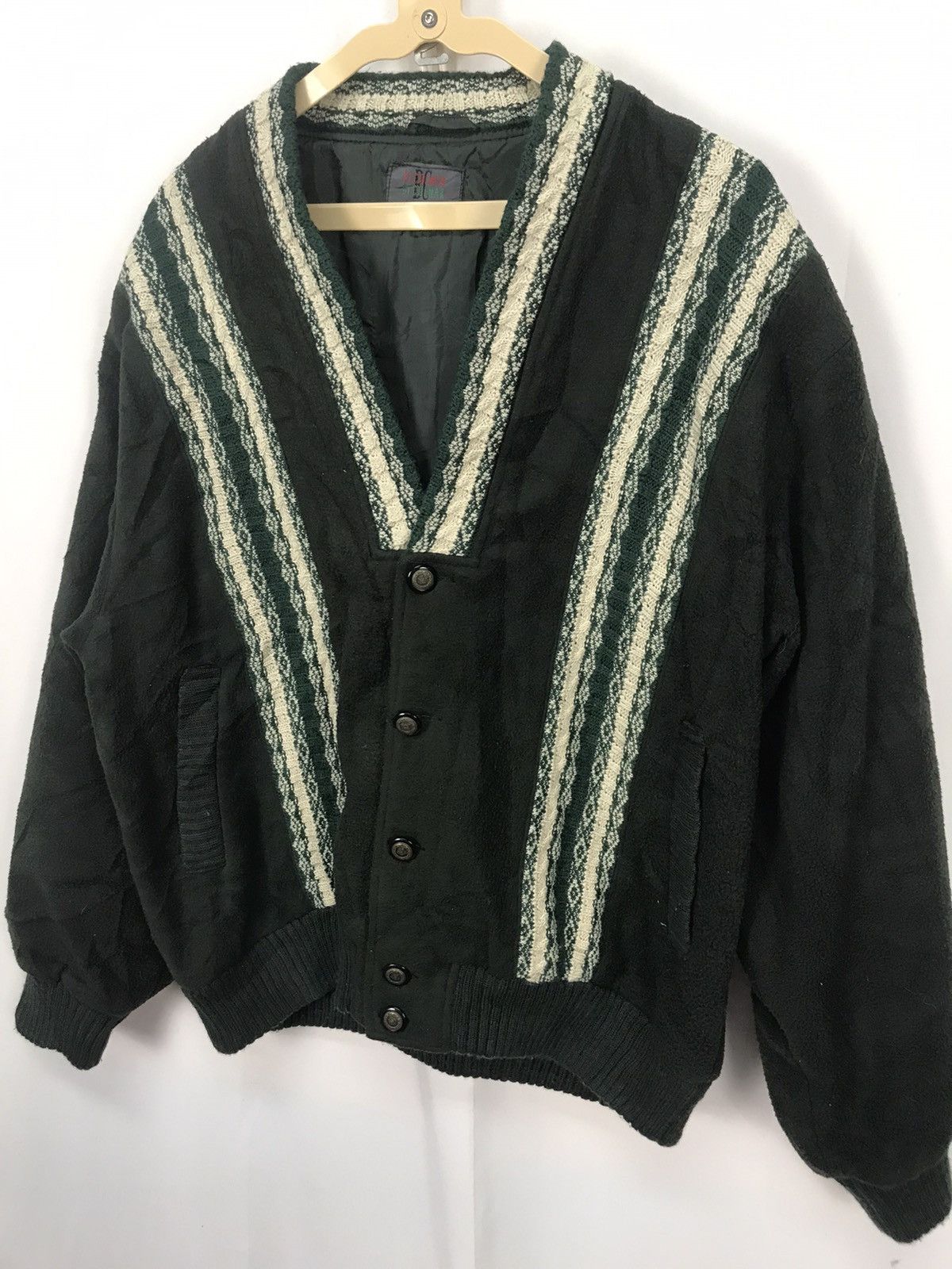 Japanese Brand × Vintage Vintage Bi Colman button knit cardigan jacket Size US L / EU 52-54 / 3 - 3 Thumbnail