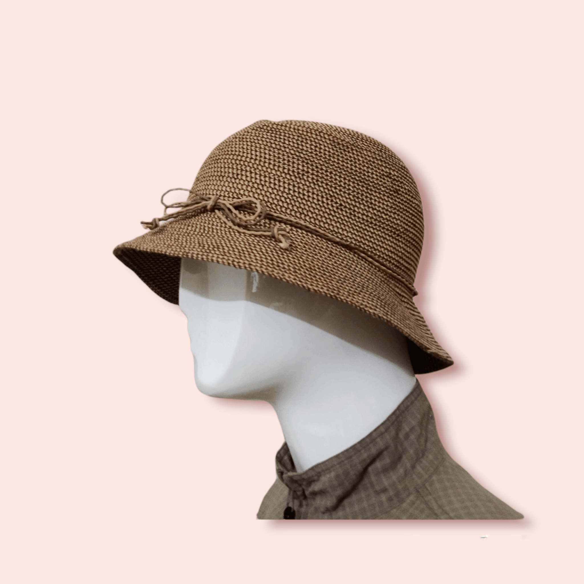 image of Vintage Namiki Non Machine Designated Weaved Straw Hat in Brown, Men's