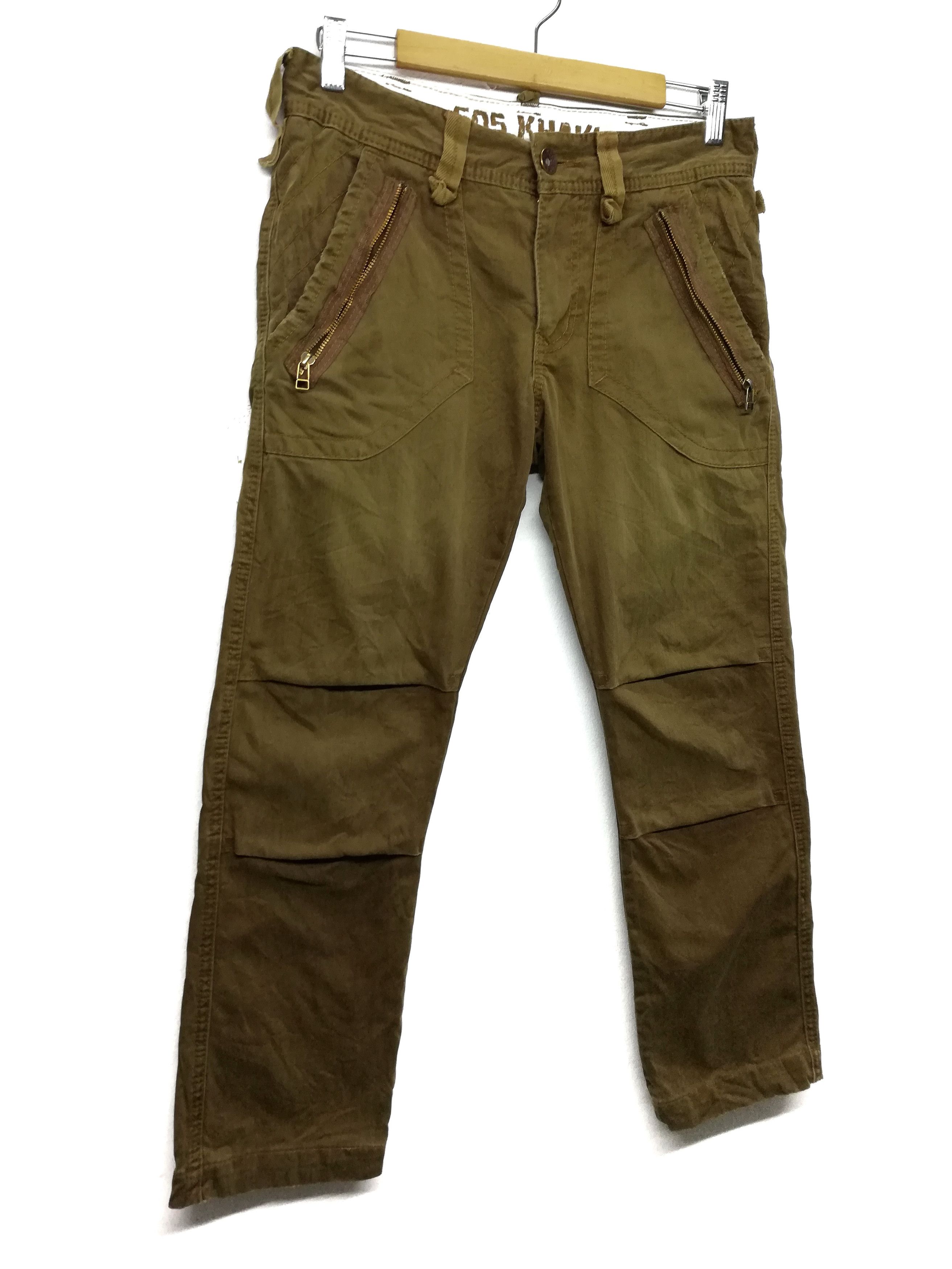 image of Summer Edwin 505 Reconstructed Zipper Denim Pants in Brown, Men's (Size 31)