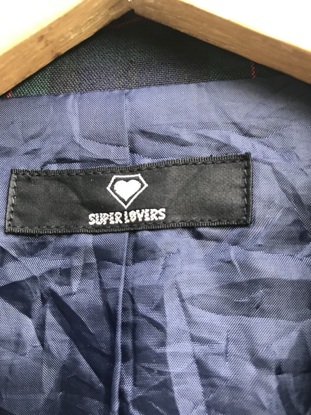 Japanese Brand × Seditionaries Superlover Love IS The Message Checked Plaid Green Jacket Size US XS / EU 42 / 0 - 6 Thumbnail