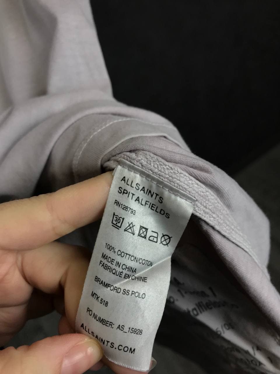 Allsaints Allsaints luxury streetwear vintage polo tee Size US M / EU 48-50 / 2 - 5 Thumbnail