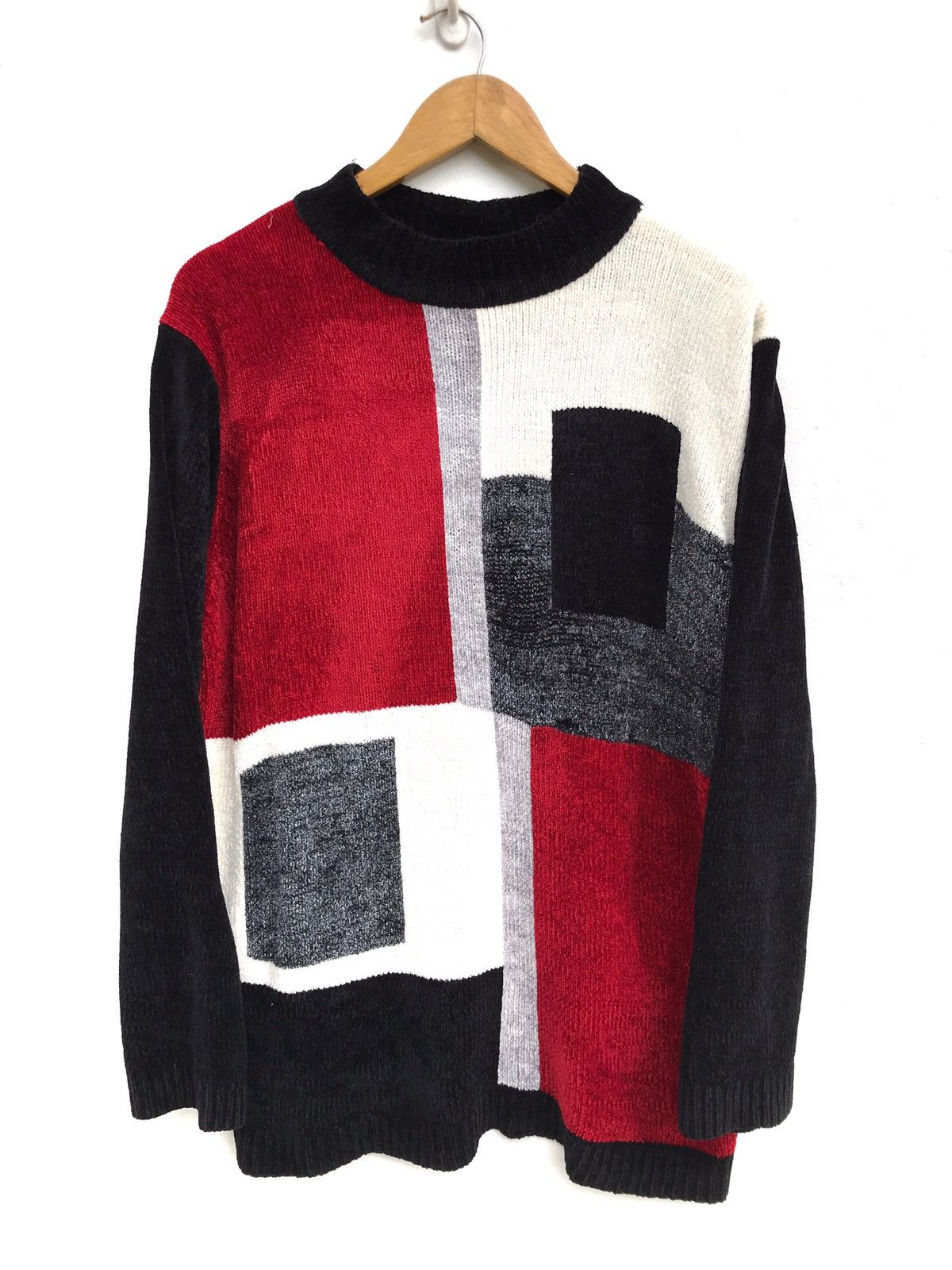 Vintage Vintage Alfred Dunner Hand Knit Geometric Design Sweater Size US L / EU 52-54 / 3 - 1 Thumbnail