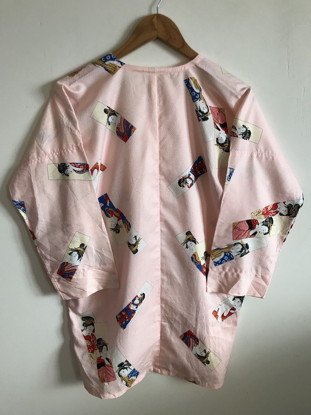 Japanese Brand × Vintage Japanese Handmade Over Print Geisha Button Kimono Samurai Size US M / EU 48-50 / 2 - 2 Thumbnail