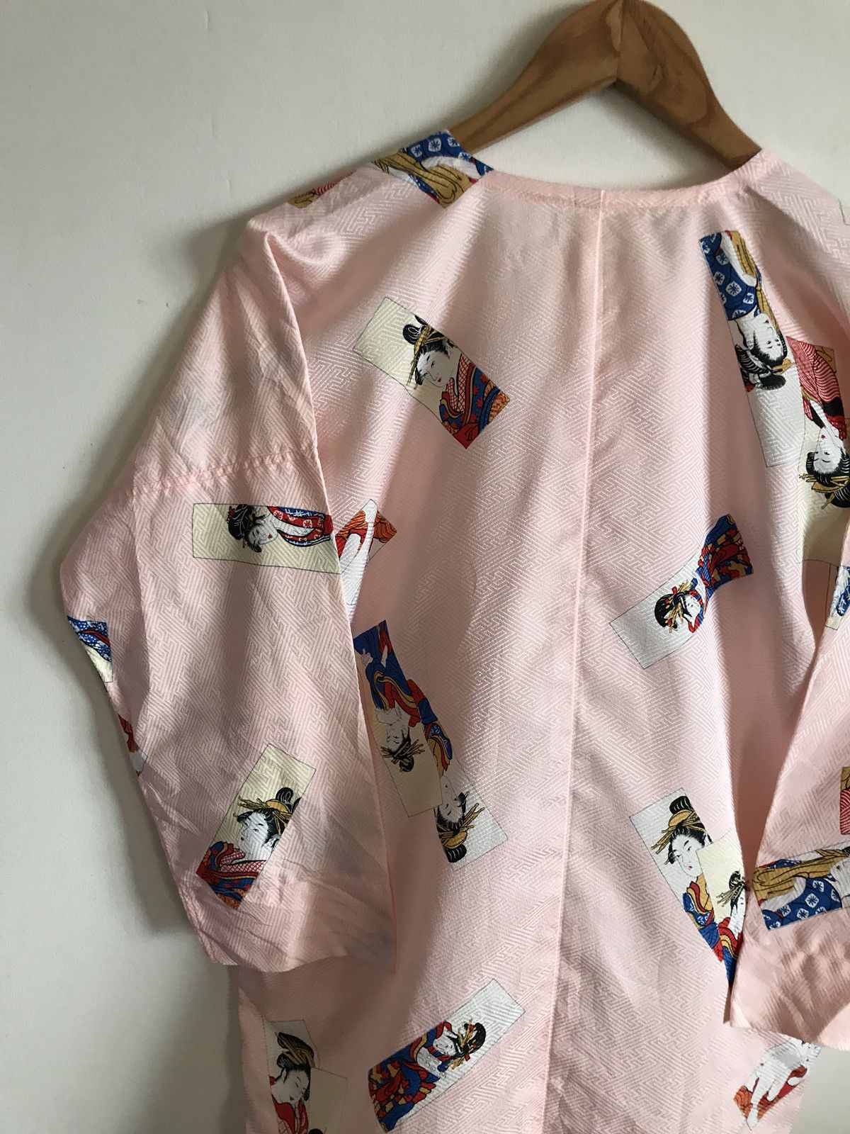 Japanese Brand × Vintage Japanese Handmade Over Print Geisha Button Kimono Samurai Size US M / EU 48-50 / 2 - 7 Thumbnail