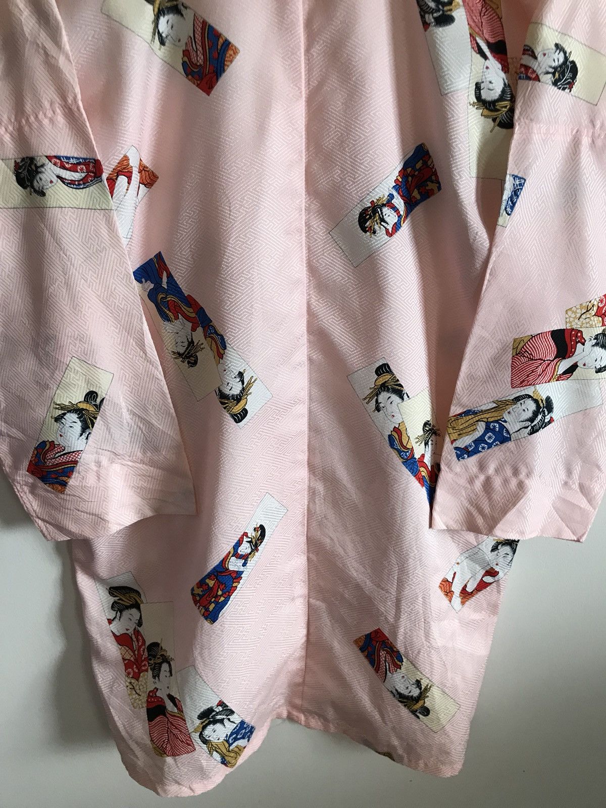 Japanese Brand × Vintage Japanese Handmade Over Print Geisha Button Kimono Samurai Size US M / EU 48-50 / 2 - 8 Thumbnail