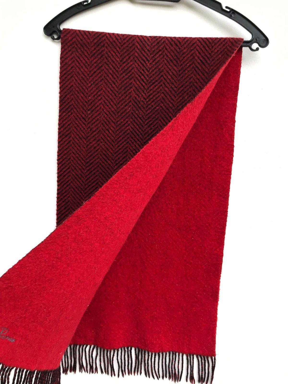 Valentino Valentino Garavani Wool Red Mufflers Scarf Size ONE SIZE - 2 Thumbnail