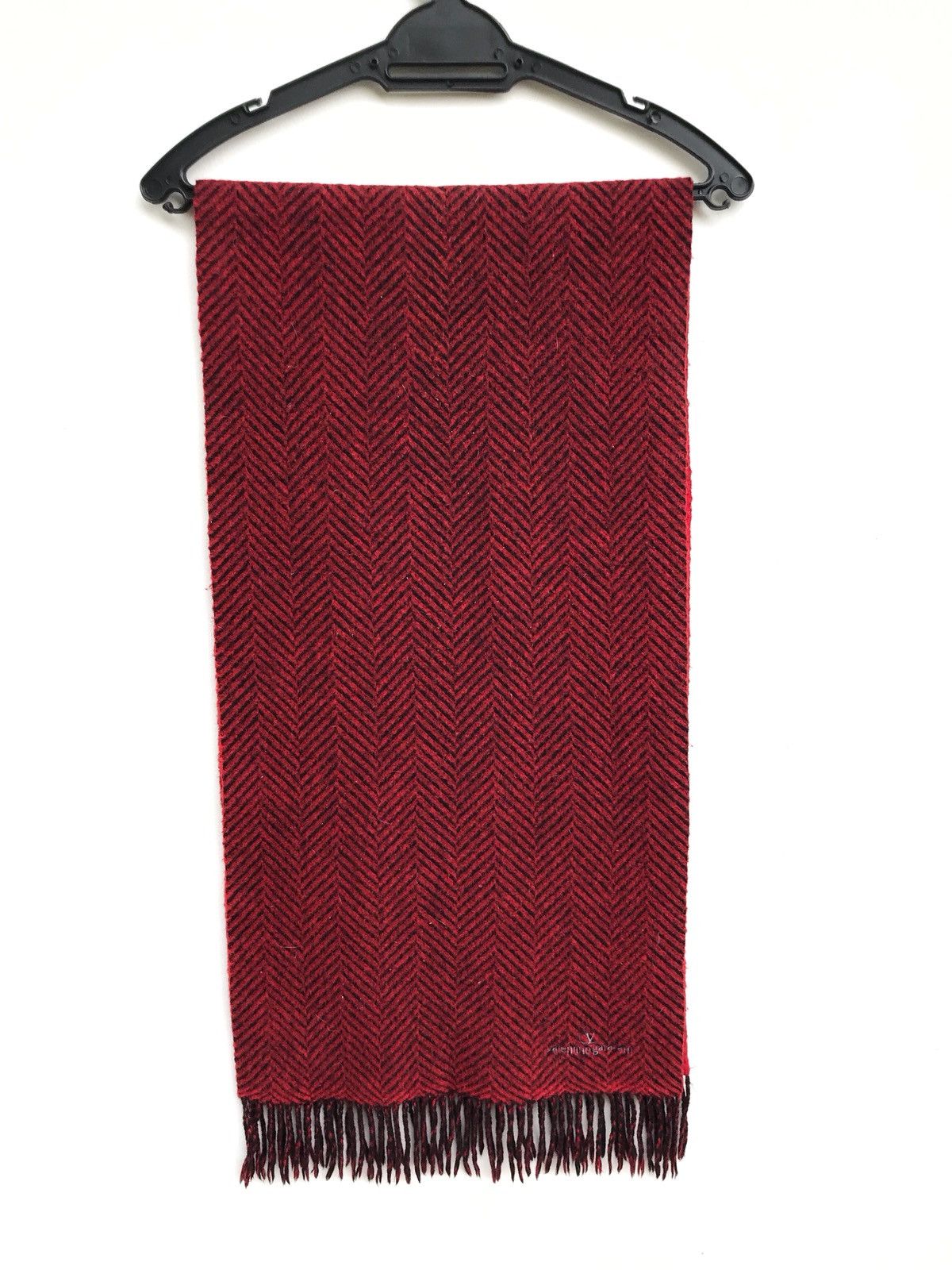 Valentino Valentino Garavani Wool Red Mufflers Scarf Size ONE SIZE - 1 Thumbnail